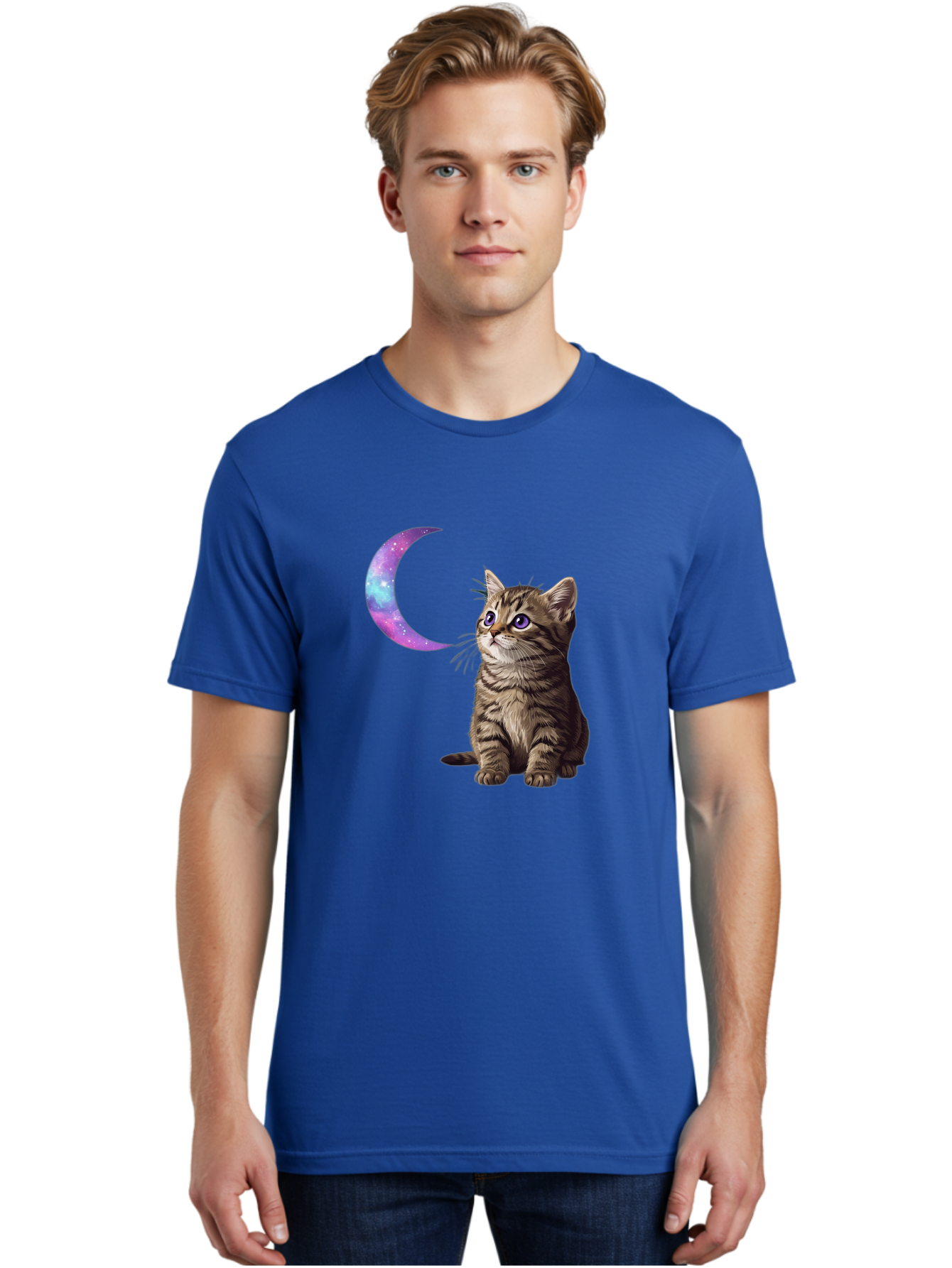 Cat-And-Crescent-Moon-3 Men'S Graphic Tee, 100% Cotton, Comfortable Casual Summer Wear, Machine Washable, Vintage Camera, Old Camera, Antique Camera, Black Camera, Classic Photography, Photography Equipment, Nostalgic Device, Film Camera, Bai621 26