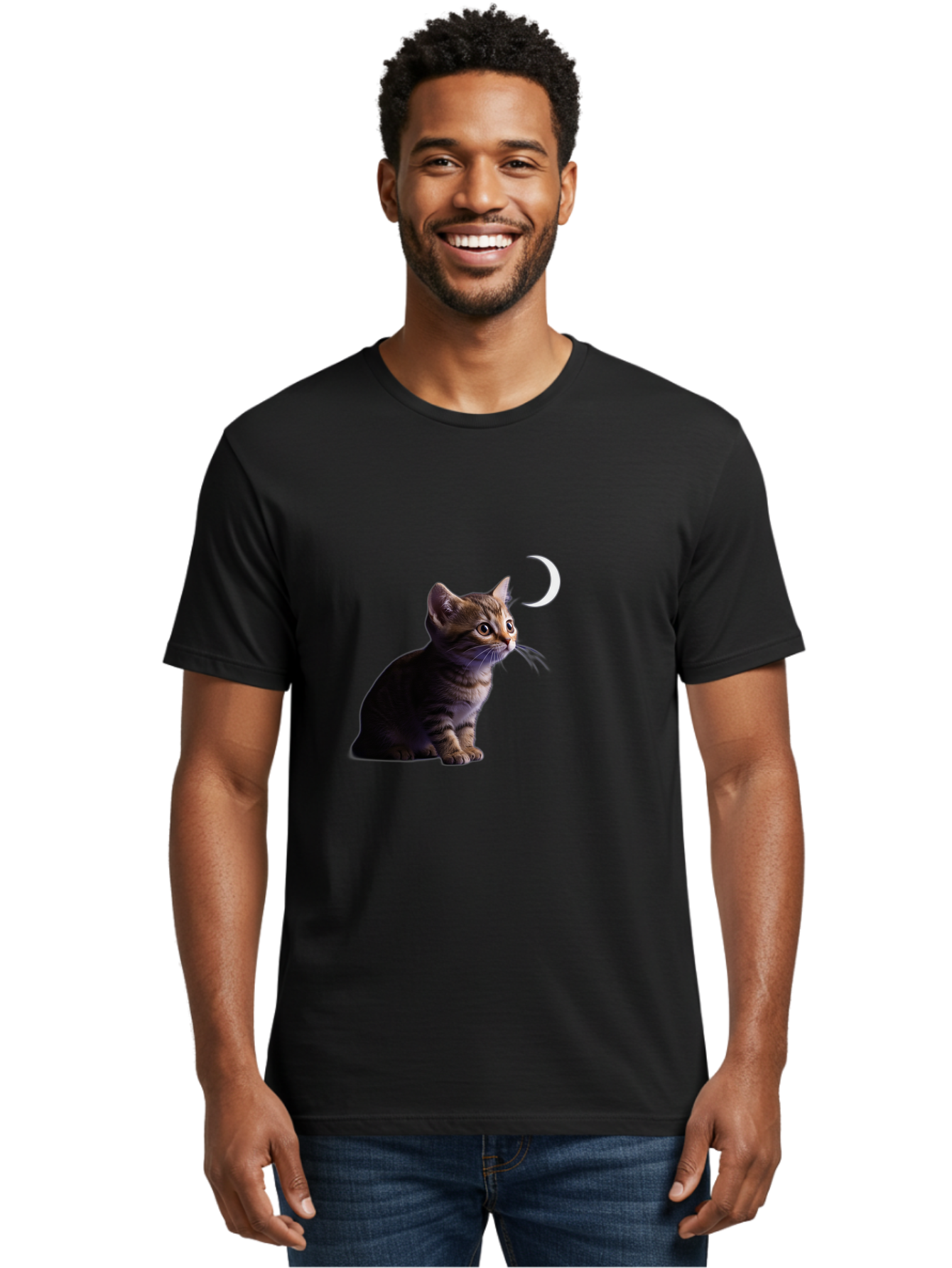 Cat-And-Crescent-Moon Men'S Graphic Tee, 100% Cotton, Comfortable Casual Summer Wear, Machine Washable, Vintage Camera, Old Camera, Antique Camera, Black Camera, Classic Photography, Photography Equipment, Nostalgic Device, Film Camera, Bai622 17