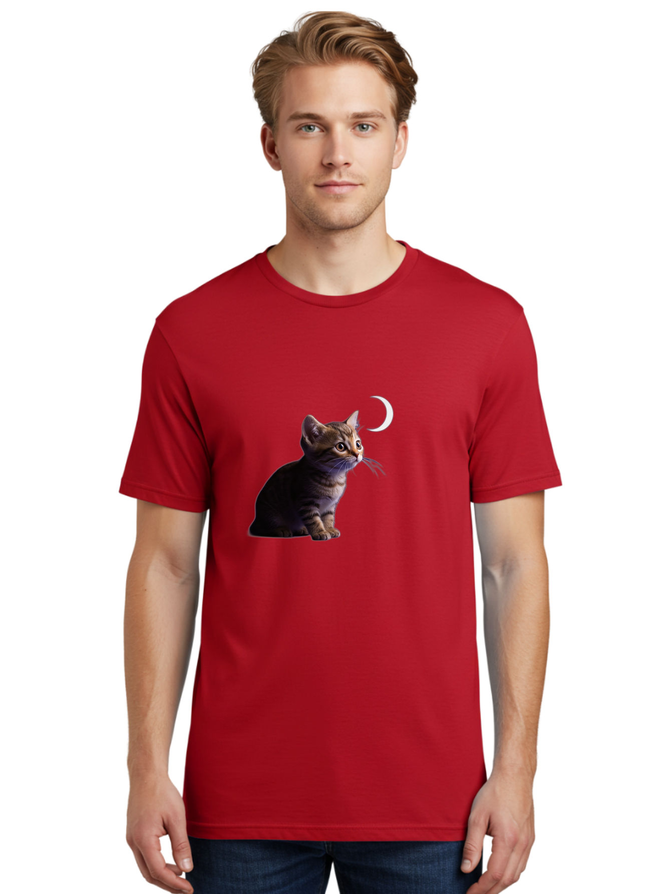 Cat-And-Crescent-Moon Men'S Graphic Tee, 100% Cotton, Comfortable Casual Summer Wear, Machine Washable, Vintage Camera, Old Camera, Antique Camera, Black Camera, Classic Photography, Photography Equipment, Nostalgic Device, Film Camera, Bai622 21