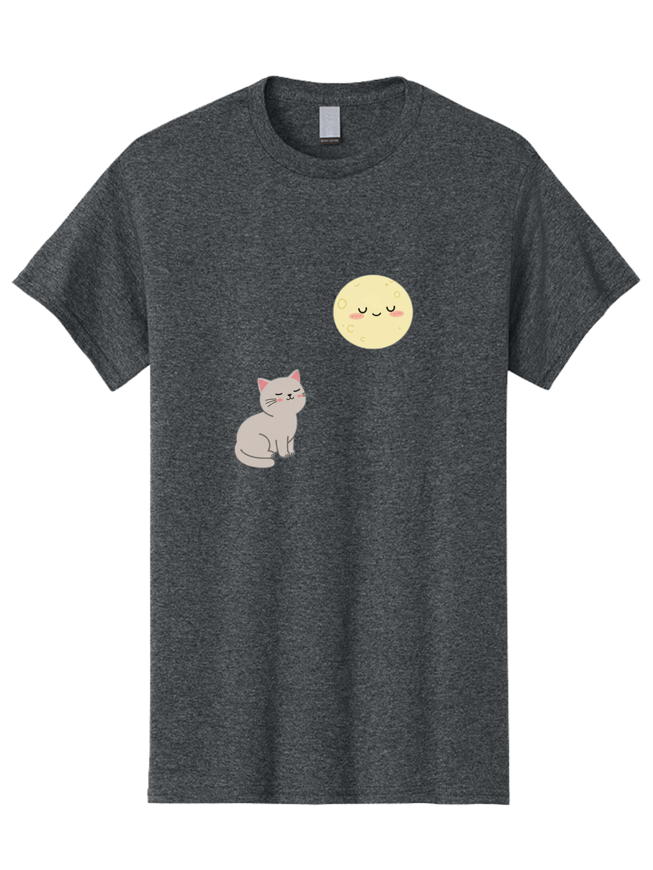 Cat-And-Moon-1 Men'S Graphic Tee, 100% Cotton, Comfortable Casual Summer Wear, Machine Washable, Vintage Camera, Old Camera, Antique Camera, Black Camera, Classic Photography, Photography Equipment, Nostalgic Device, Film Camera, Camera Art Bai623 11