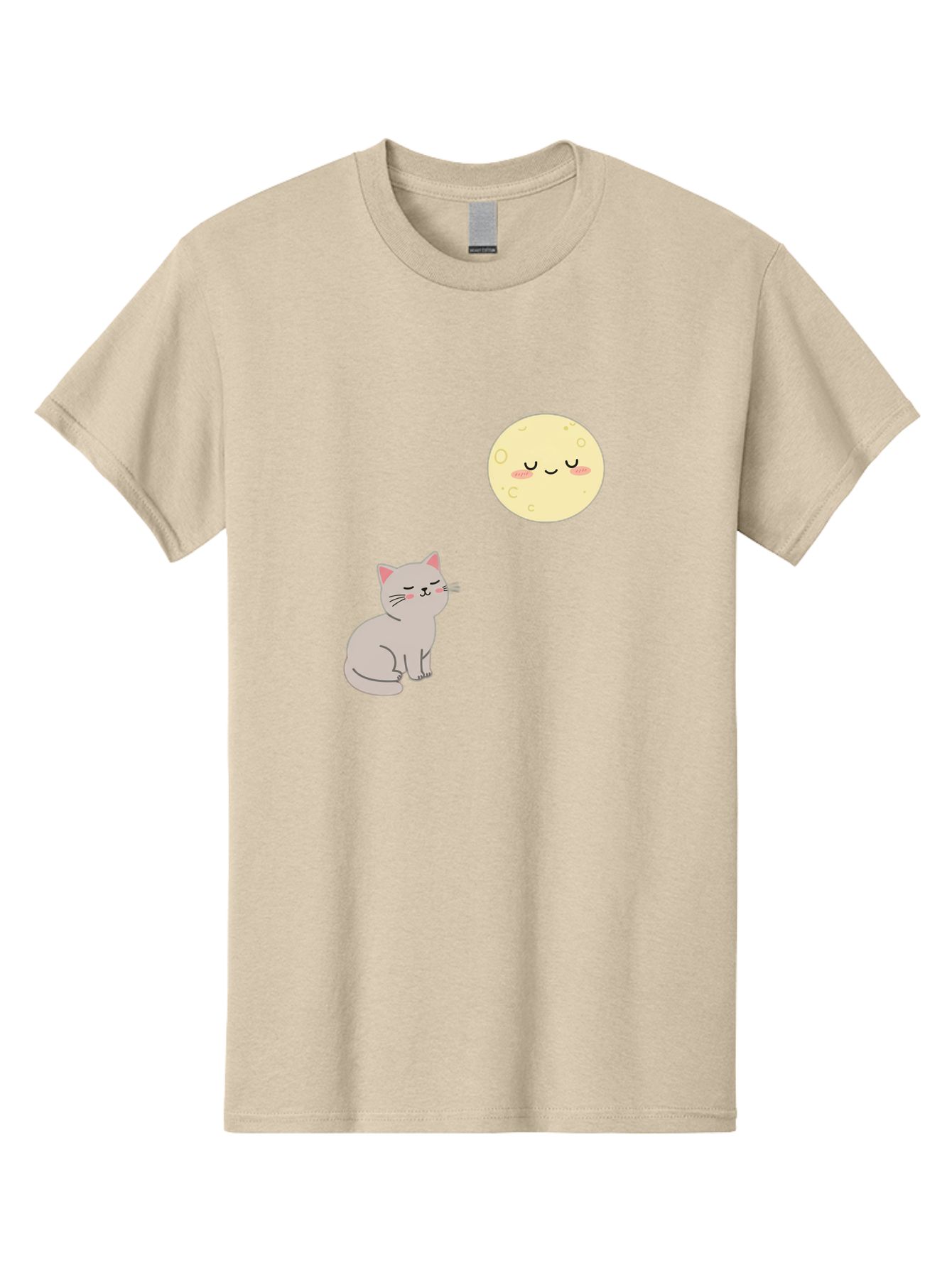 Cat-And-Moon-1 Men'S Graphic Tee, 100% Cotton, Comfortable Casual Summer Wear, Machine Washable, Vintage Camera, Old Camera, Antique Camera, Black Camera, Classic Photography, Photography Equipment, Nostalgic Device, Film Camera, Camera Art Bai623 4