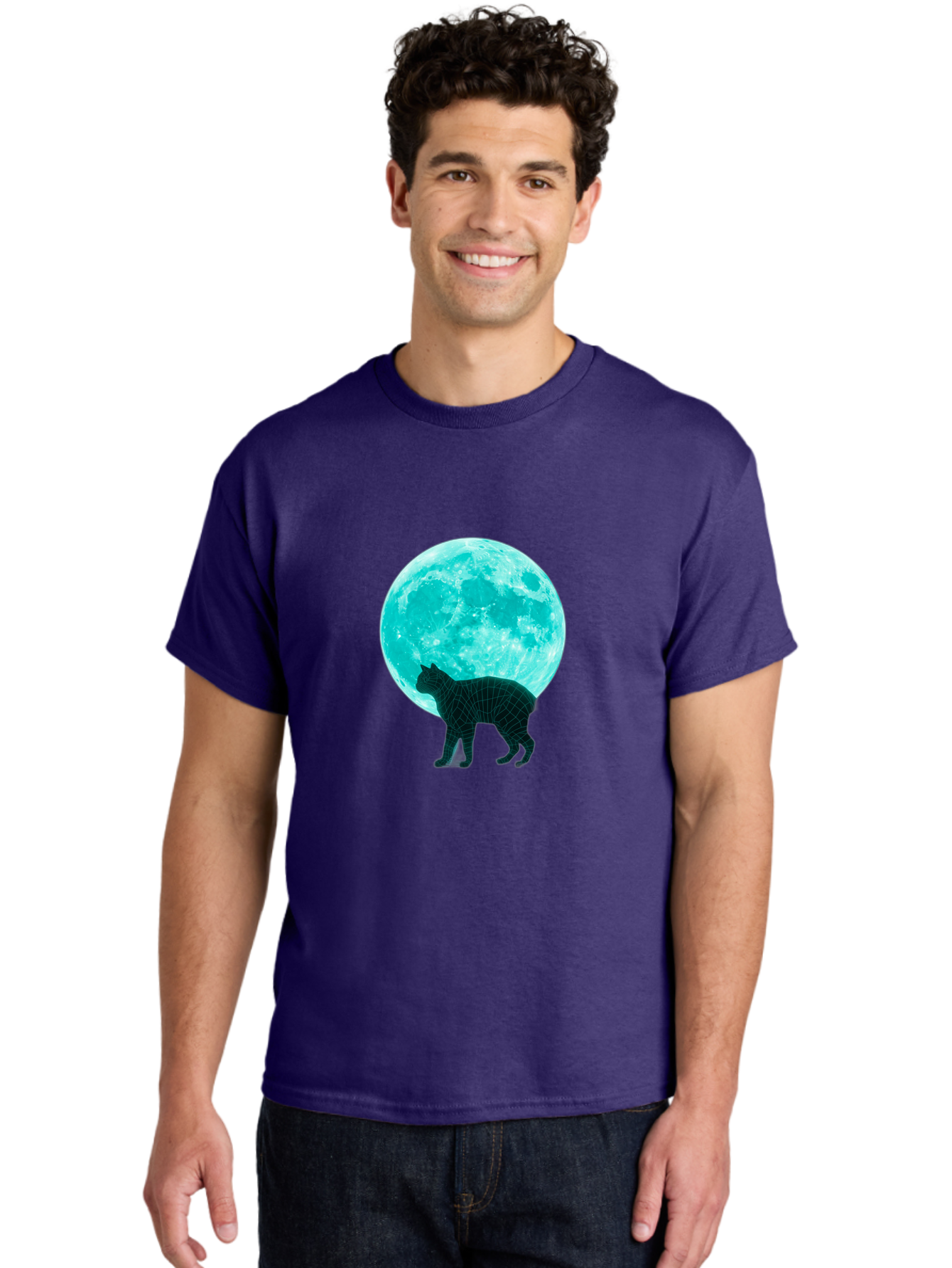 Cat-And-Moon-2 Men'S Graphic Tee, 100% Cotton, Comfortable Casual Summer Wear, Machine Washable, Vintage Camera, Old Camera, Antique Camera, Black Camera, Classic Photography, Photography Equipment, Nostalgic Device, Film Camera, Camera Art Bai624 19