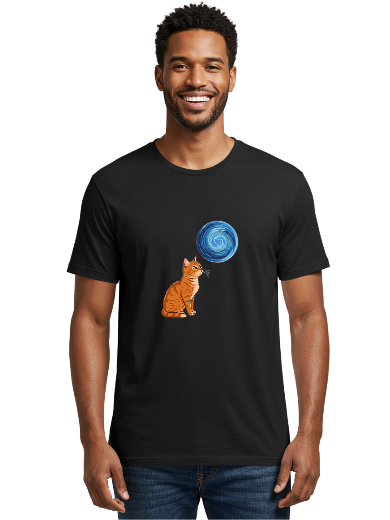 Cat-And-Swirl Men'S Graphic Tee, 100% Cotton, Comfortable Casual Summer Wear, Machine Washable, Vintage Camera, Old Camera, Antique Camera, Black Camera, Classic Photography, Photography Equipment, Nostalgic Device, Film Camera, Camera Art Bai627 28