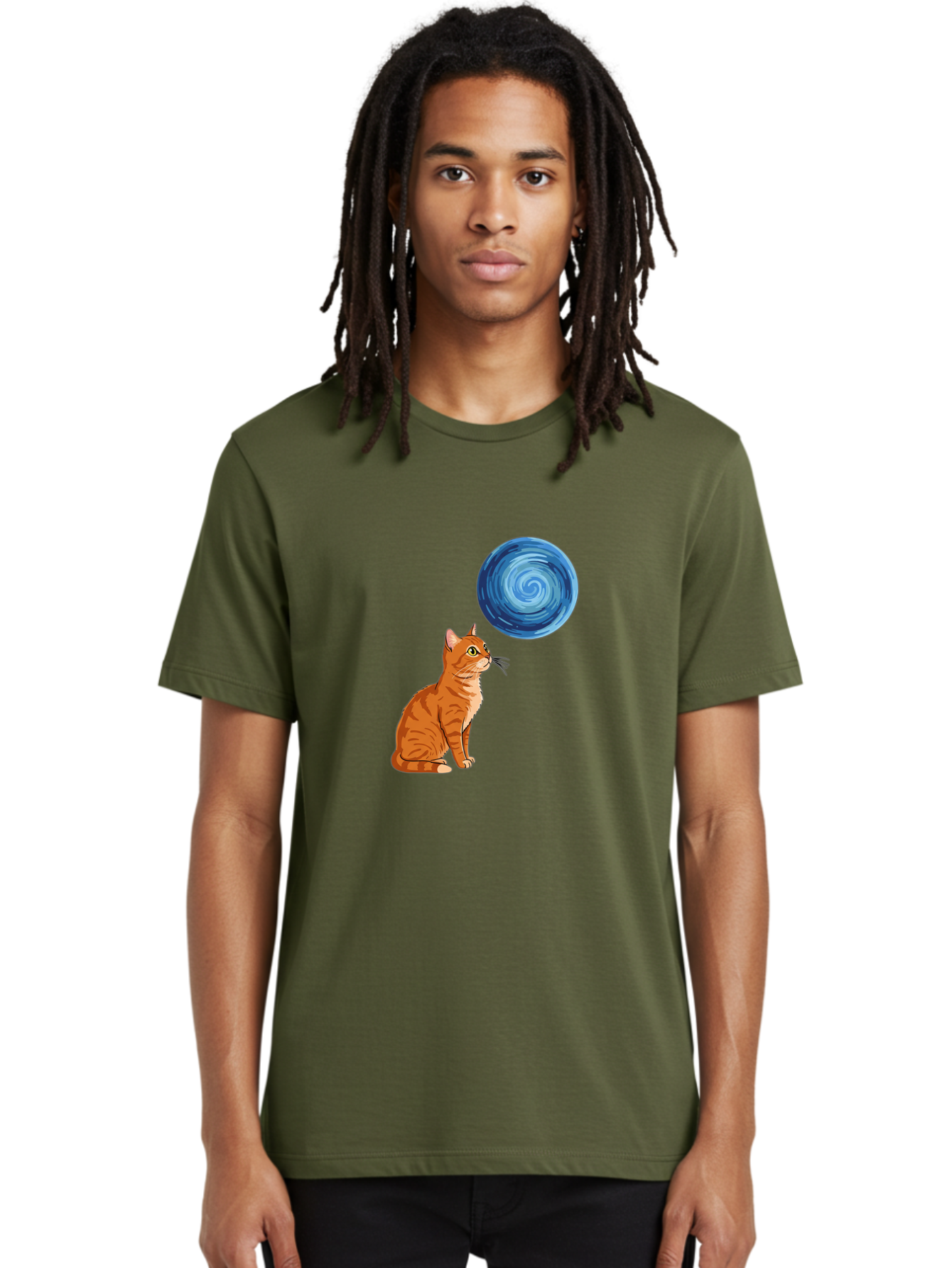 Cat-And-Swirl Men'S Graphic Tee, 100% Cotton, Comfortable Casual Summer Wear, Machine Washable, Vintage Camera, Old Camera, Antique Camera, Black Camera, Classic Photography, Photography Equipment, Nostalgic Device, Film Camera, Camera Art Bai627 26