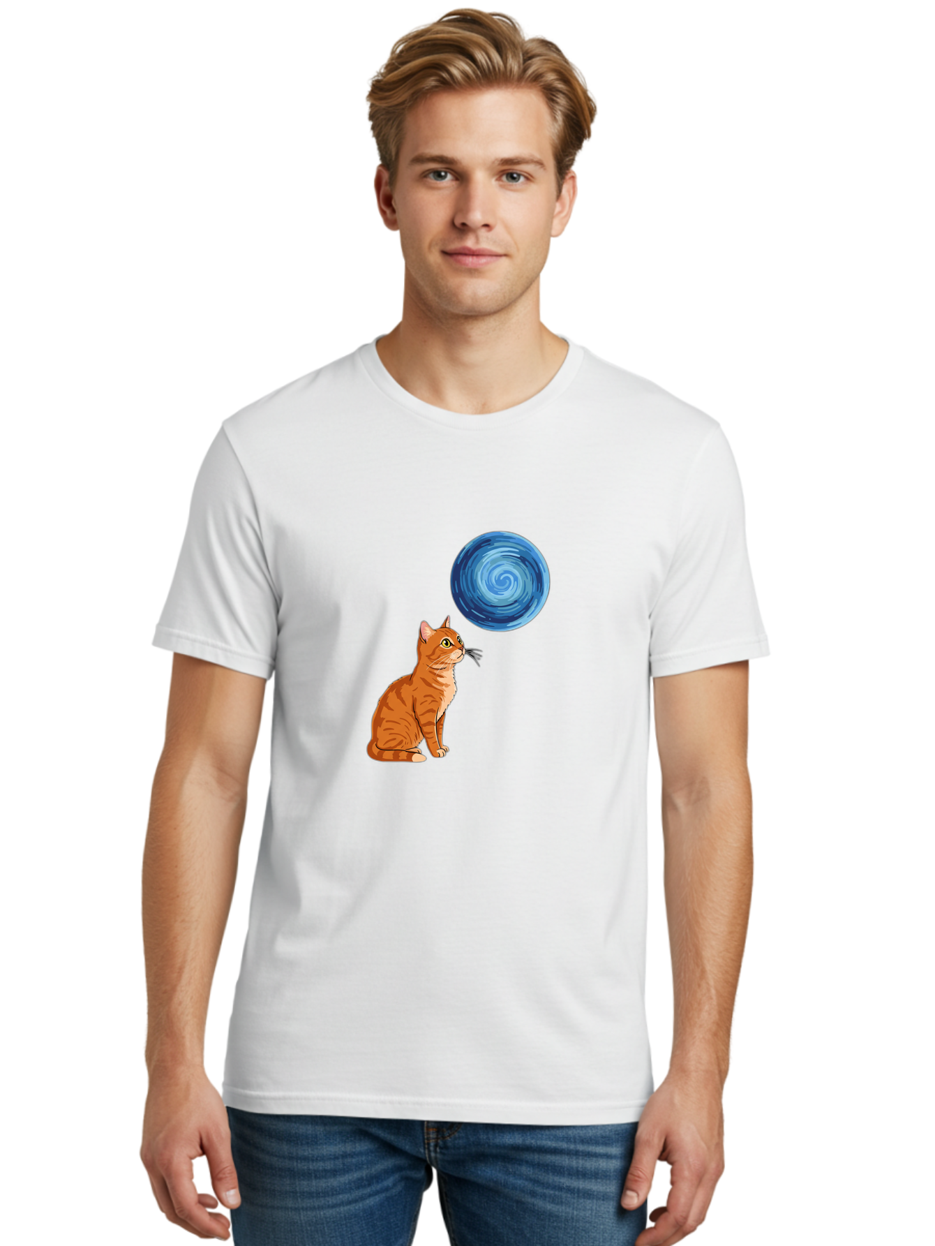 Cat-And-Swirl Men'S Graphic Tee, 100% Cotton, Comfortable Casual Summer Wear, Machine Washable, Vintage Camera, Old Camera, Antique Camera, Black Camera, Classic Photography, Photography Equipment, Nostalgic Device, Film Camera, Camera Art Bai627 25