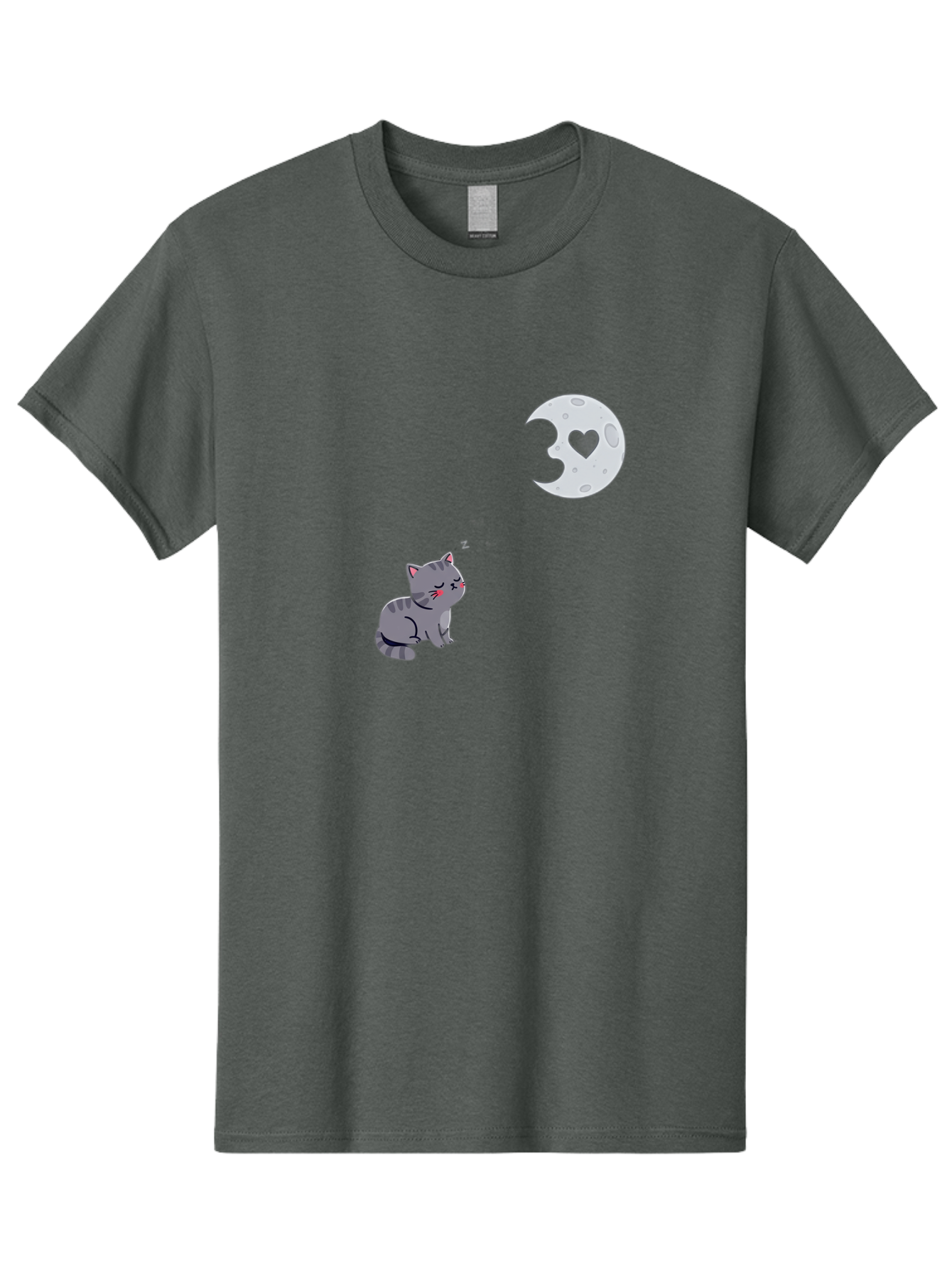 Cat-Gazing-At-Heart-Moon Men'S Graphic Tee, 100% Cotton, Comfortable Casual Summer Wear, Machine Washable, Vintage Camera, Old Camera, Antique Camera, Black Camera, Classic Photography, Photography Equipment, Nostalgic Device, Film Camera, Bai629 8