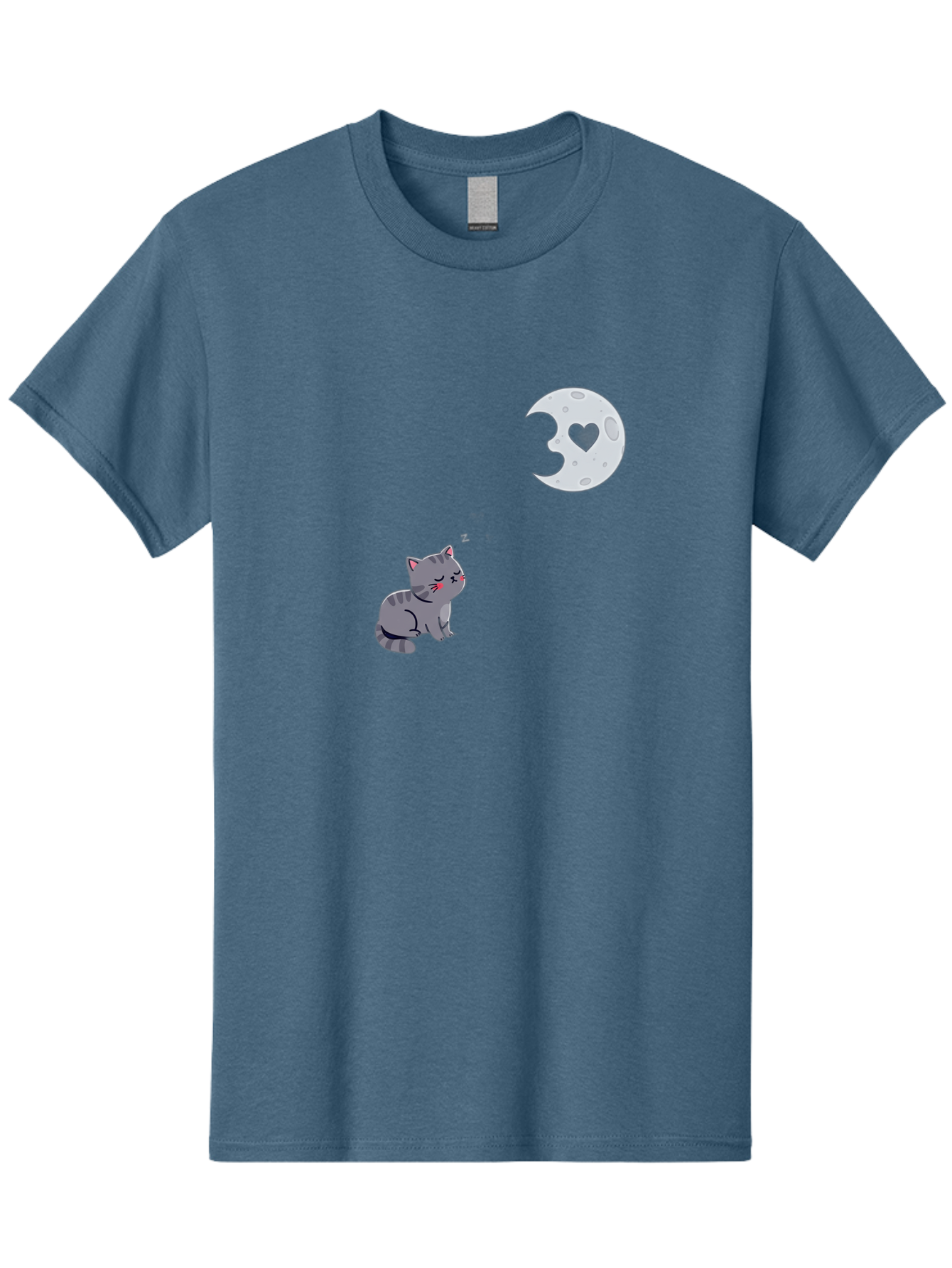 Cat-Gazing-At-Heart-Moon Men'S Graphic Tee, 100% Cotton, Comfortable Casual Summer Wear, Machine Washable, Vintage Camera, Old Camera, Antique Camera, Black Camera, Classic Photography, Photography Equipment, Nostalgic Device, Film Camera, Bai629 9