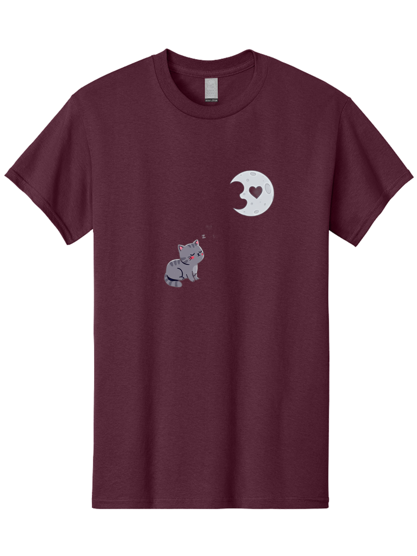 Cat-Gazing-At-Heart-Moon Men'S Graphic Tee, 100% Cotton, Comfortable Casual Summer Wear, Machine Washable, Vintage Camera, Old Camera, Antique Camera, Black Camera, Classic Photography, Photography Equipment, Nostalgic Device, Film Camera, Bai629 5