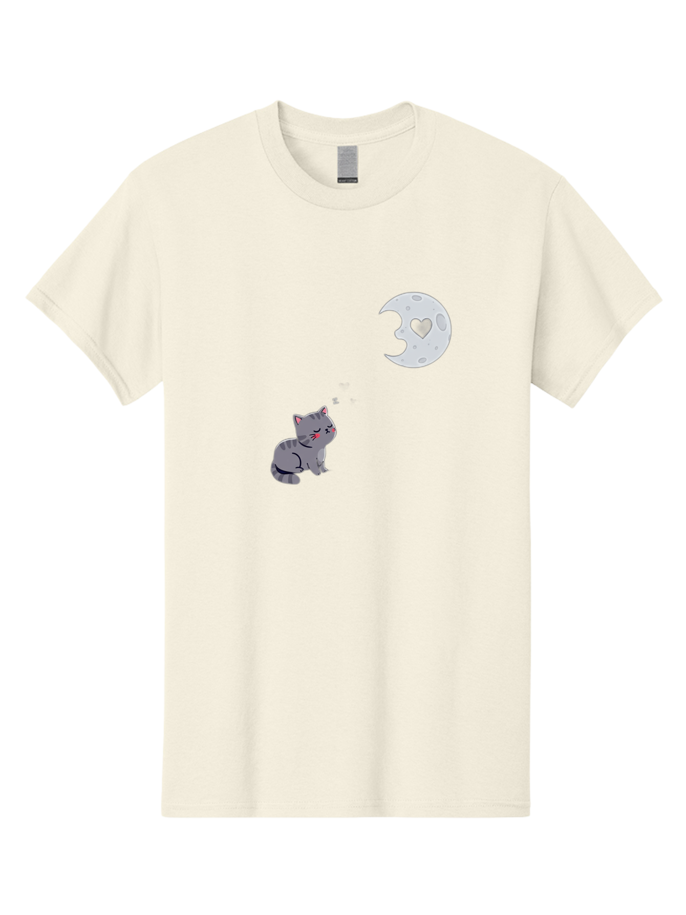 Cat-Gazing-At-Heart-Moon Men'S Graphic Tee, 100% Cotton, Comfortable Casual Summer Wear, Machine Washable, Vintage Camera, Old Camera, Antique Camera, Black Camera, Classic Photography, Photography Equipment, Nostalgic Device, Film Camera, Bai629 12