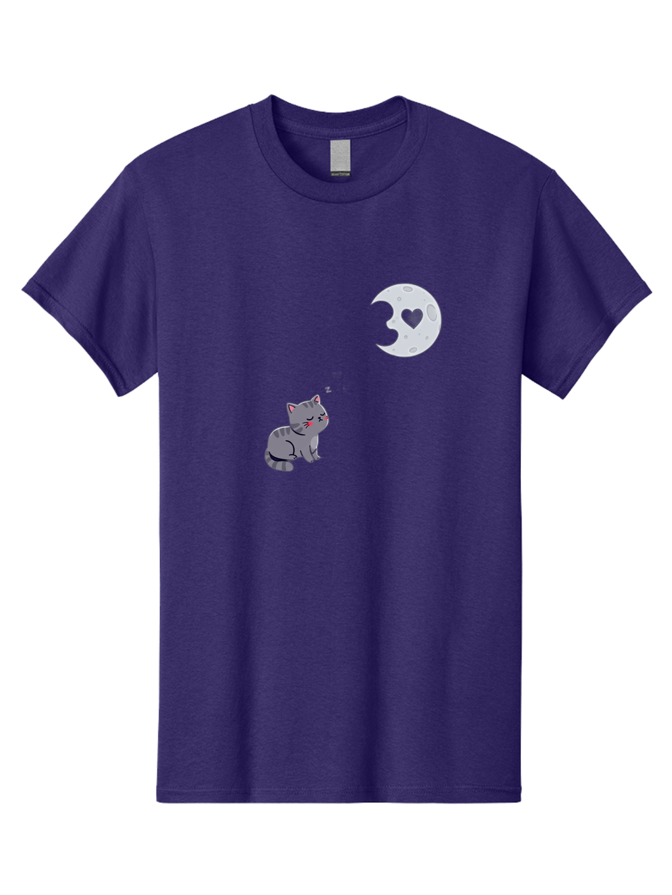 Cat-Gazing-At-Heart-Moon Men'S Graphic Tee, 100% Cotton, Comfortable Casual Summer Wear, Machine Washable, Vintage Camera, Old Camera, Antique Camera, Black Camera, Classic Photography, Photography Equipment, Nostalgic Device, Film Camera, Bai629 14