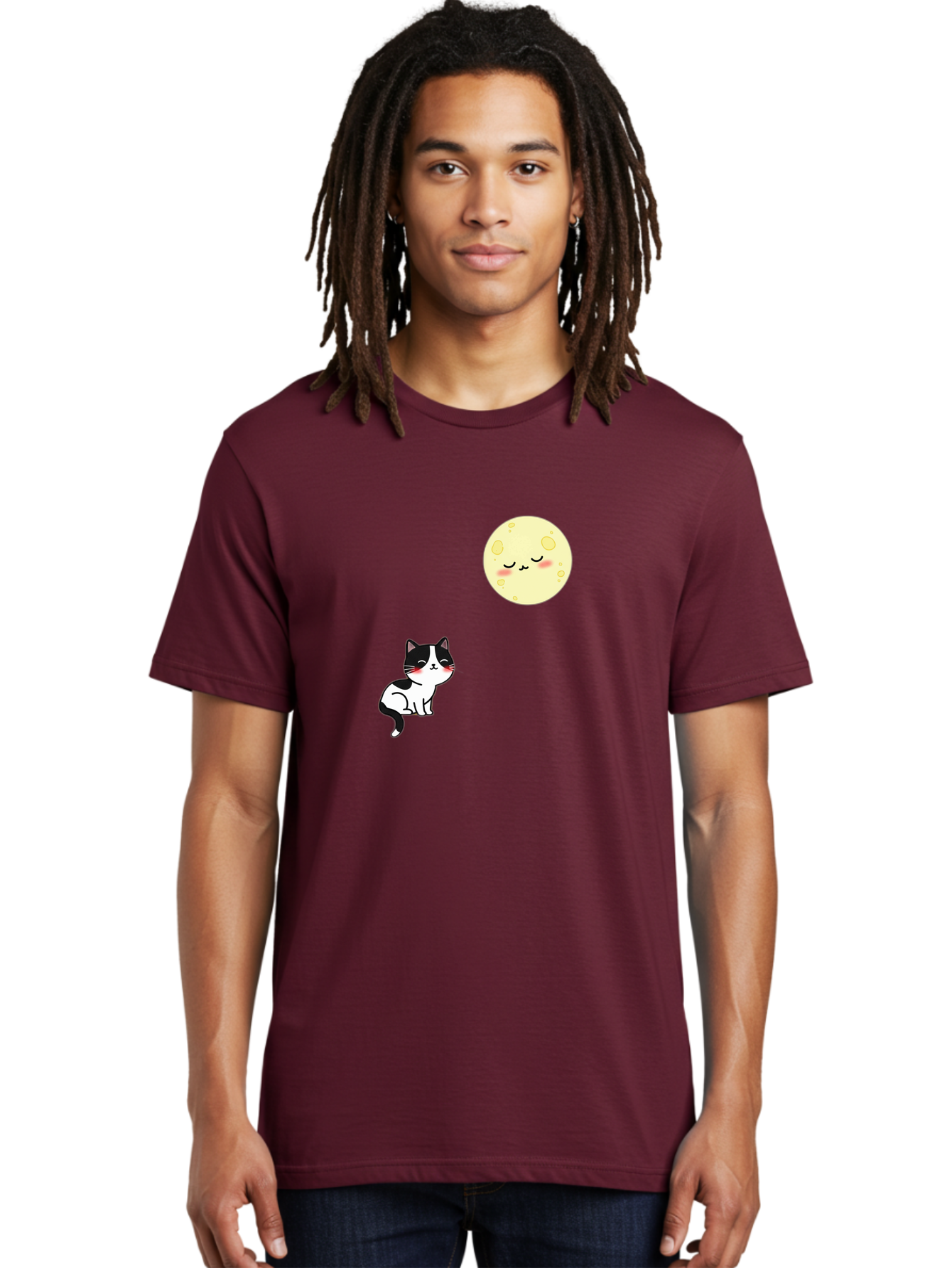 Cat-Gazing-At-Moon Men'S Graphic Tee, 100% Cotton, Comfortable Casual Summer Wear, Machine Washable, Vintage Camera, Old Camera, Antique Camera, Black Camera, Classic Photography, Photography Equipment, Nostalgic Device, Film Camera, Bai630 19