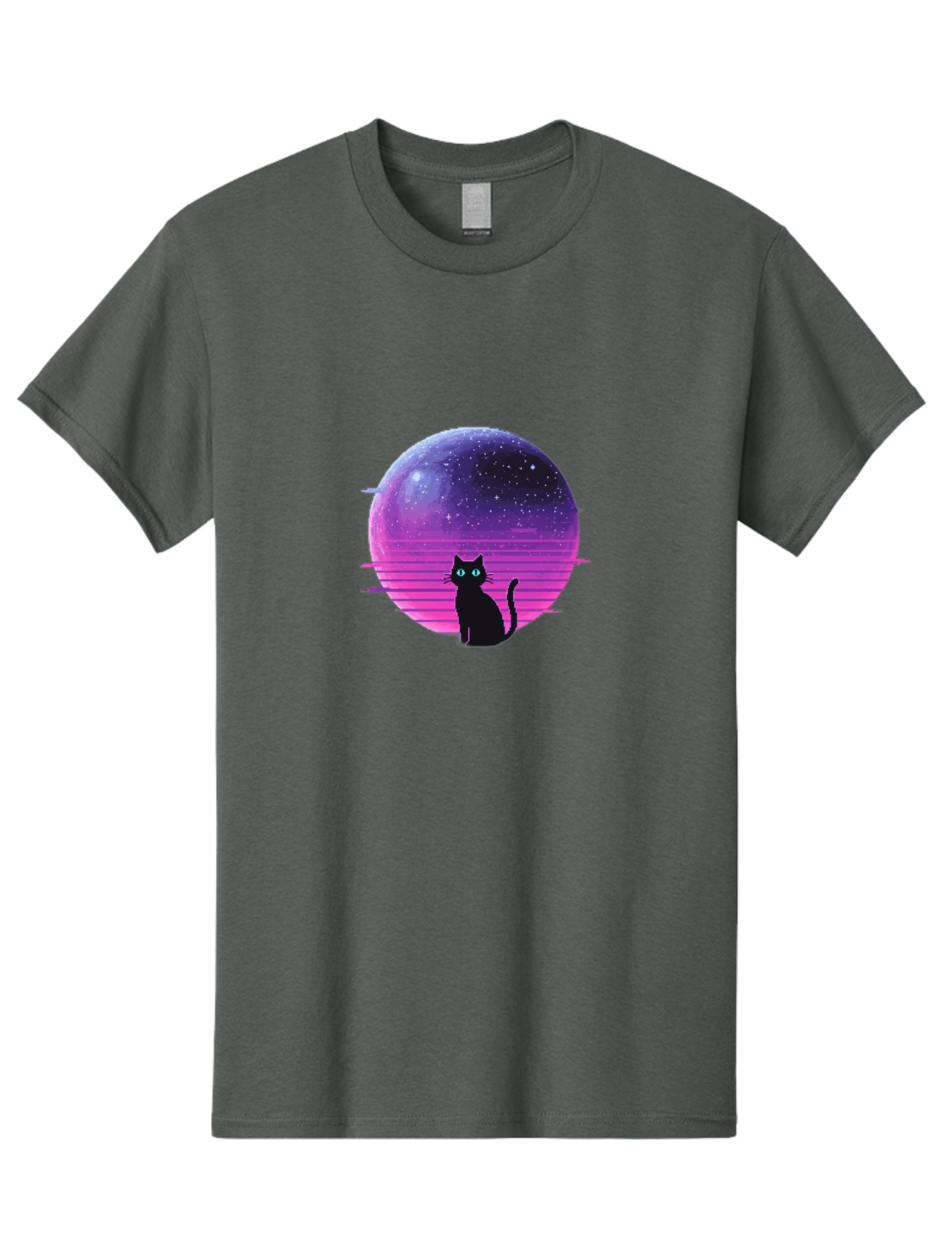 Cat-In-Retro-Sunset Men'S Graphic Tee, 100% Cotton, Comfortable Casual Summer Wear, Machine Washable, Vintage Camera, Old Camera, Antique Camera, Black Camera, Classic Photography, Photography Equipment, Nostalgic Device, Film Camera, Bai631 15