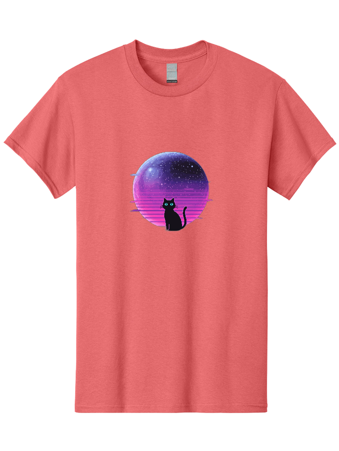 Cat-In-Retro-Sunset Men'S Graphic Tee, 100% Cotton, Comfortable Casual Summer Wear, Machine Washable, Vintage Camera, Old Camera, Antique Camera, Black Camera, Classic Photography, Photography Equipment, Nostalgic Device, Film Camera, Bai631 3