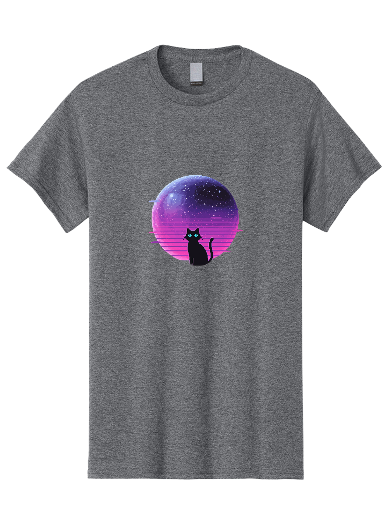 Cat-In-Retro-Sunset Men'S Graphic Tee, 100% Cotton, Comfortable Casual Summer Wear, Machine Washable, Vintage Camera, Old Camera, Antique Camera, Black Camera, Classic Photography, Photography Equipment, Nostalgic Device, Film Camera, Bai631 13