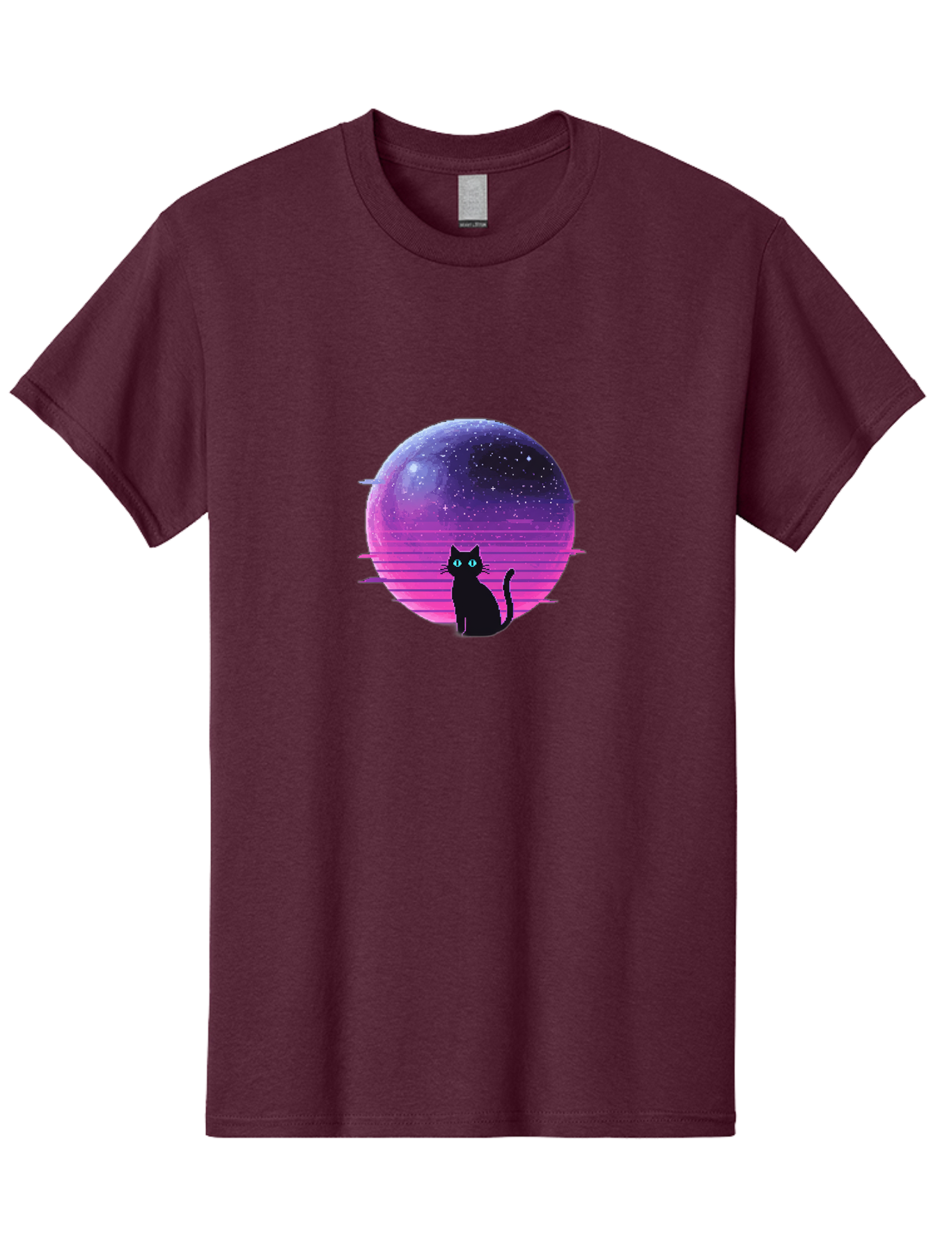 Cat-In-Retro-Sunset Men'S Graphic Tee, 100% Cotton, Comfortable Casual Summer Wear, Machine Washable, Vintage Camera, Old Camera, Antique Camera, Black Camera, Classic Photography, Photography Equipment, Nostalgic Device, Film Camera, Bai631 2
