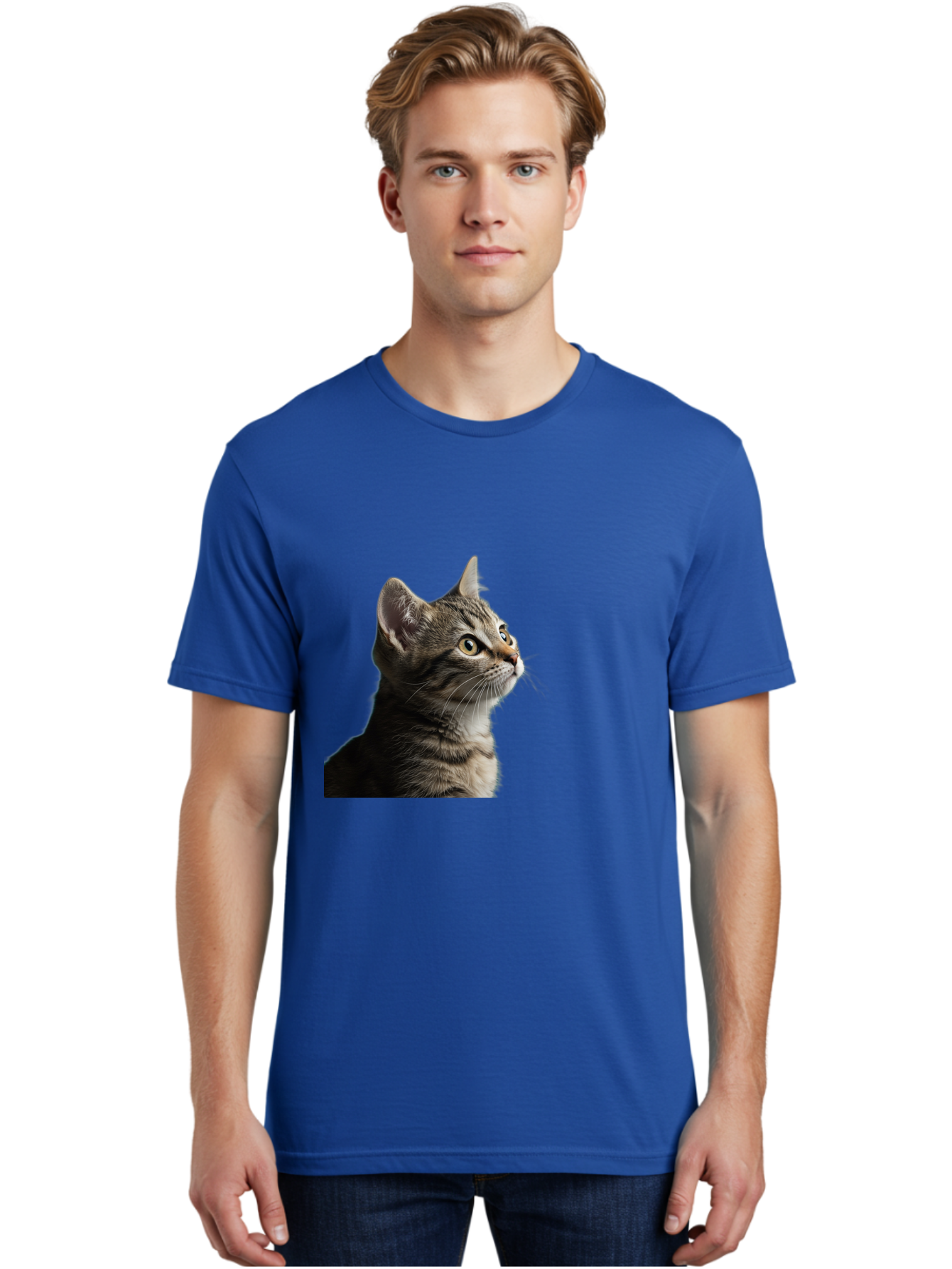 Cat-Looking-Up Men'S Graphic Tee, 100% Cotton, Comfortable Casual Summer Wear, Machine Washable, Vintage Camera, Old Camera, Antique Camera, Black Camera, Classic Photography, Photography Equipment, Nostalgic Device, Film Camera, Camera Art Bai633 29