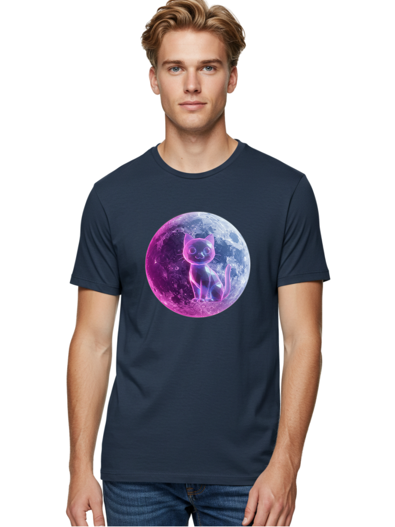 Cat-On-The-Moon-1 Men'S Graphic Tee, 100% Cotton, Comfortable Casual Summer Wear, Machine Washable, Vintage Camera, Old Camera, Antique Camera, Black Camera, Classic Photography, Photography Equipment, Nostalgic Device, Film Camera, Camera Art Bai638 23
