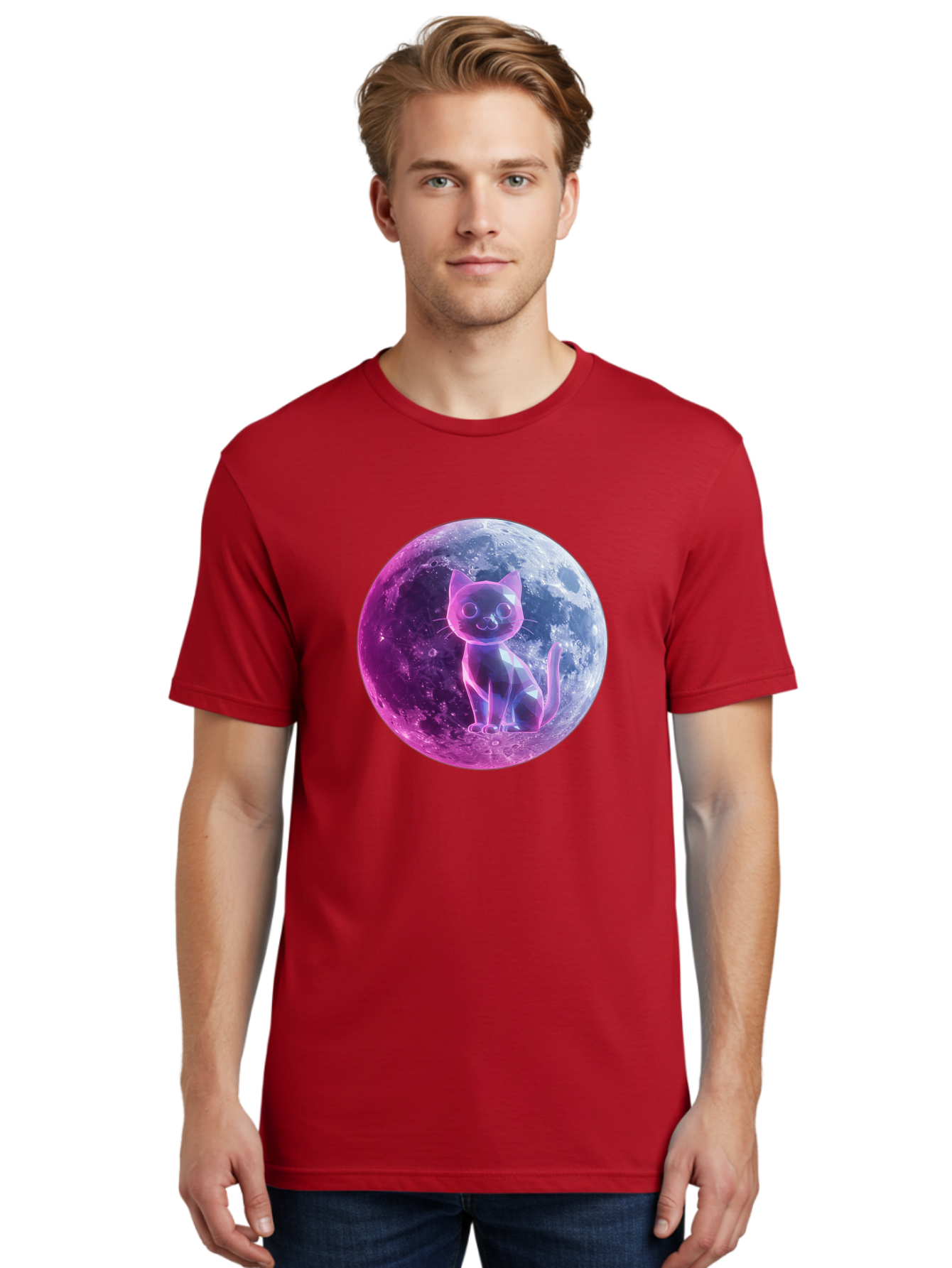 Cat-On-The-Moon-1 Men'S Graphic Tee, 100% Cotton, Comfortable Casual Summer Wear, Machine Washable, Vintage Camera, Old Camera, Antique Camera, Black Camera, Classic Photography, Photography Equipment, Nostalgic Device, Film Camera, Camera Art Bai638 20