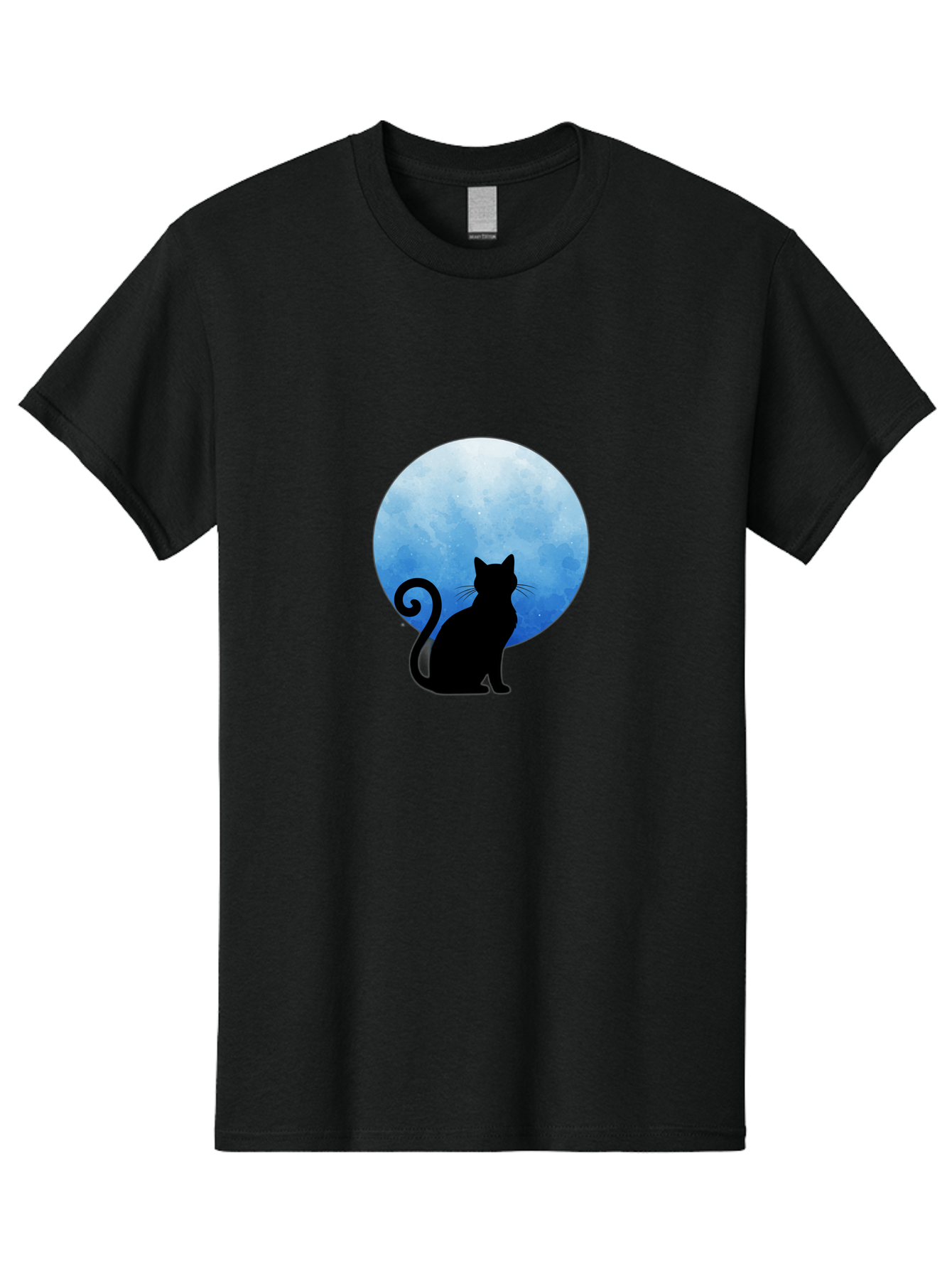 Cat-Silhouette-Moon-1 Men'S Graphic Tee, 100% Cotton, Comfortable Casual Summer Wear, Machine Washable, Vintage Camera, Old Camera, Antique Camera, Black Camera, Classic Photography, Photography Equipment, Nostalgic Device, Film Camera, Bai641 8