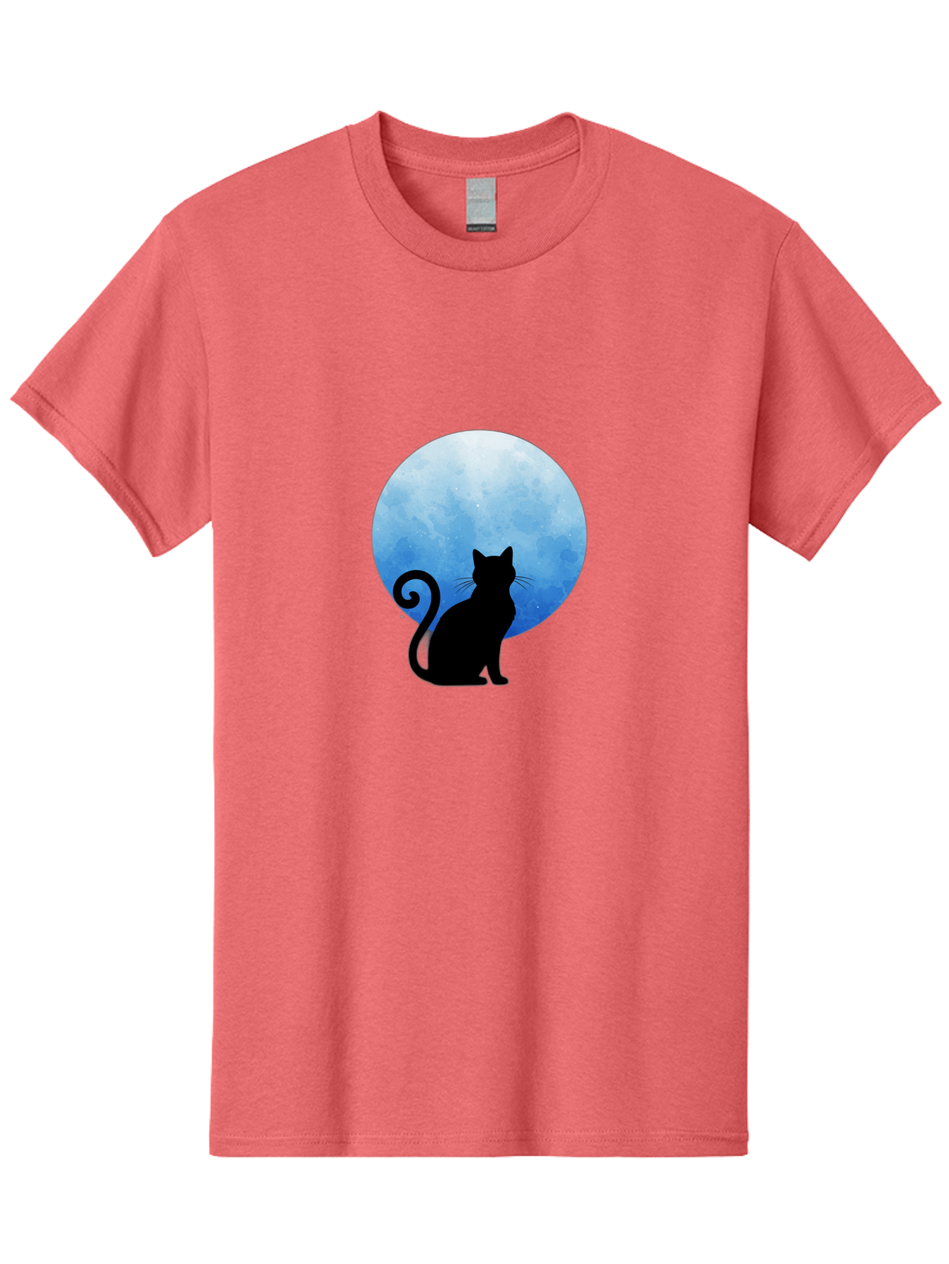 Cat-Silhouette-Moon-1 Men'S Graphic Tee, 100% Cotton, Comfortable Casual Summer Wear, Machine Washable, Vintage Camera, Old Camera, Antique Camera, Black Camera, Classic Photography, Photography Equipment, Nostalgic Device, Film Camera, Bai641 12