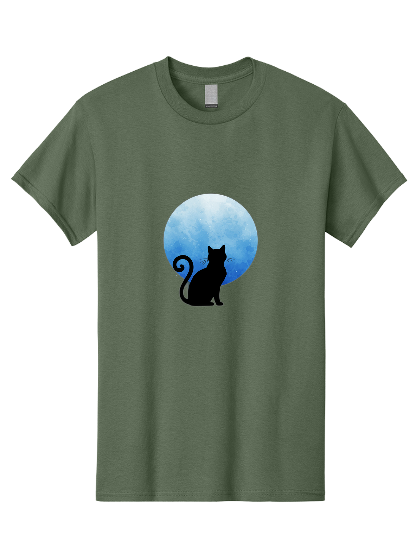 Cat-Silhouette-Moon-1 Men'S Graphic Tee, 100% Cotton, Comfortable Casual Summer Wear, Machine Washable, Vintage Camera, Old Camera, Antique Camera, Black Camera, Classic Photography, Photography Equipment, Nostalgic Device, Film Camera, Bai641 9
