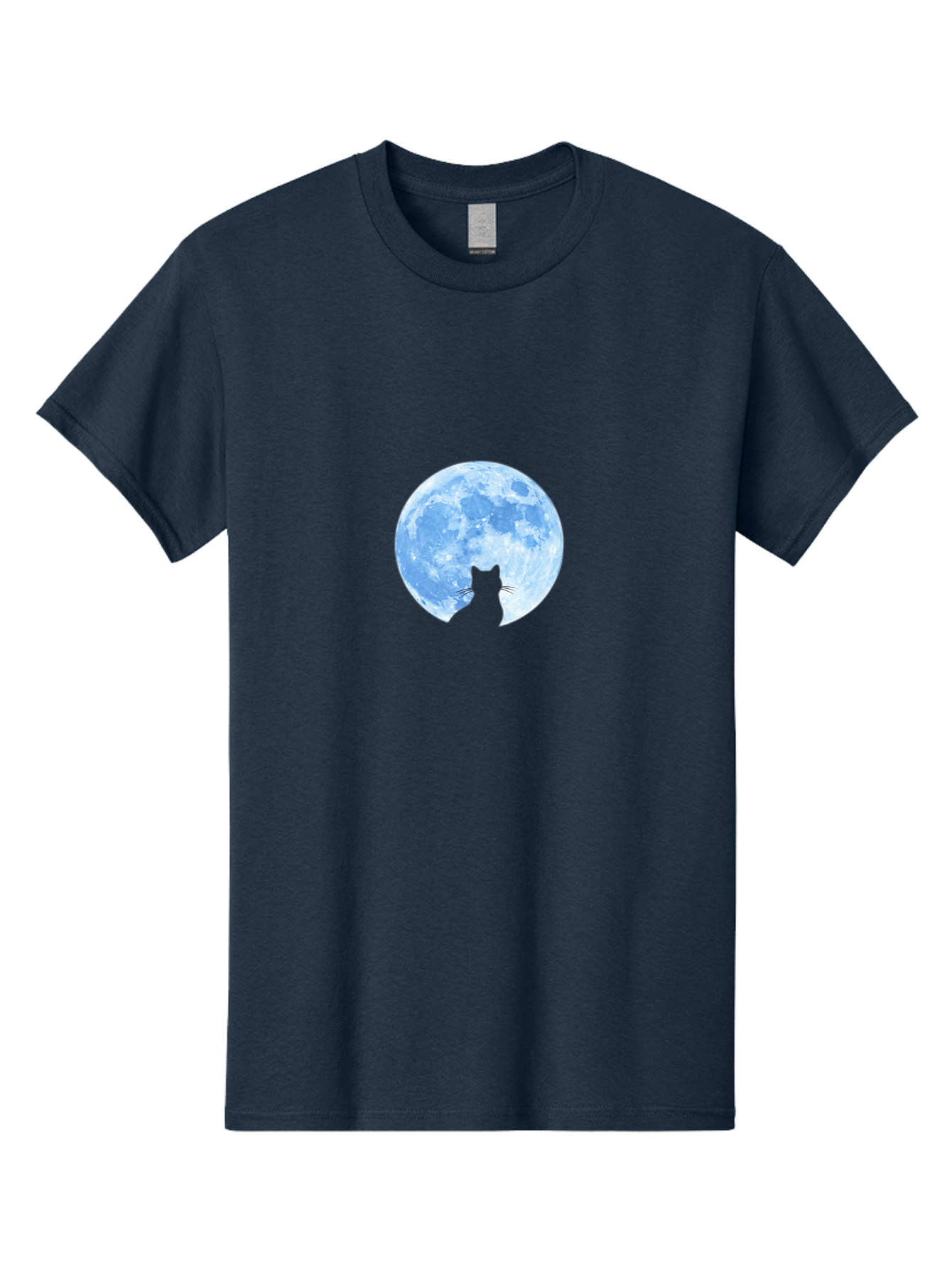 Cat-Silhouette-Moon-2 Men'S Graphic Tee, 100% Cotton, Comfortable Casual Summer Wear, Machine Washable, Vintage Camera, Old Camera, Antique Camera, Black Camera, Classic Photography, Photography Equipment, Nostalgic Device, Film Camera, Bai642 5