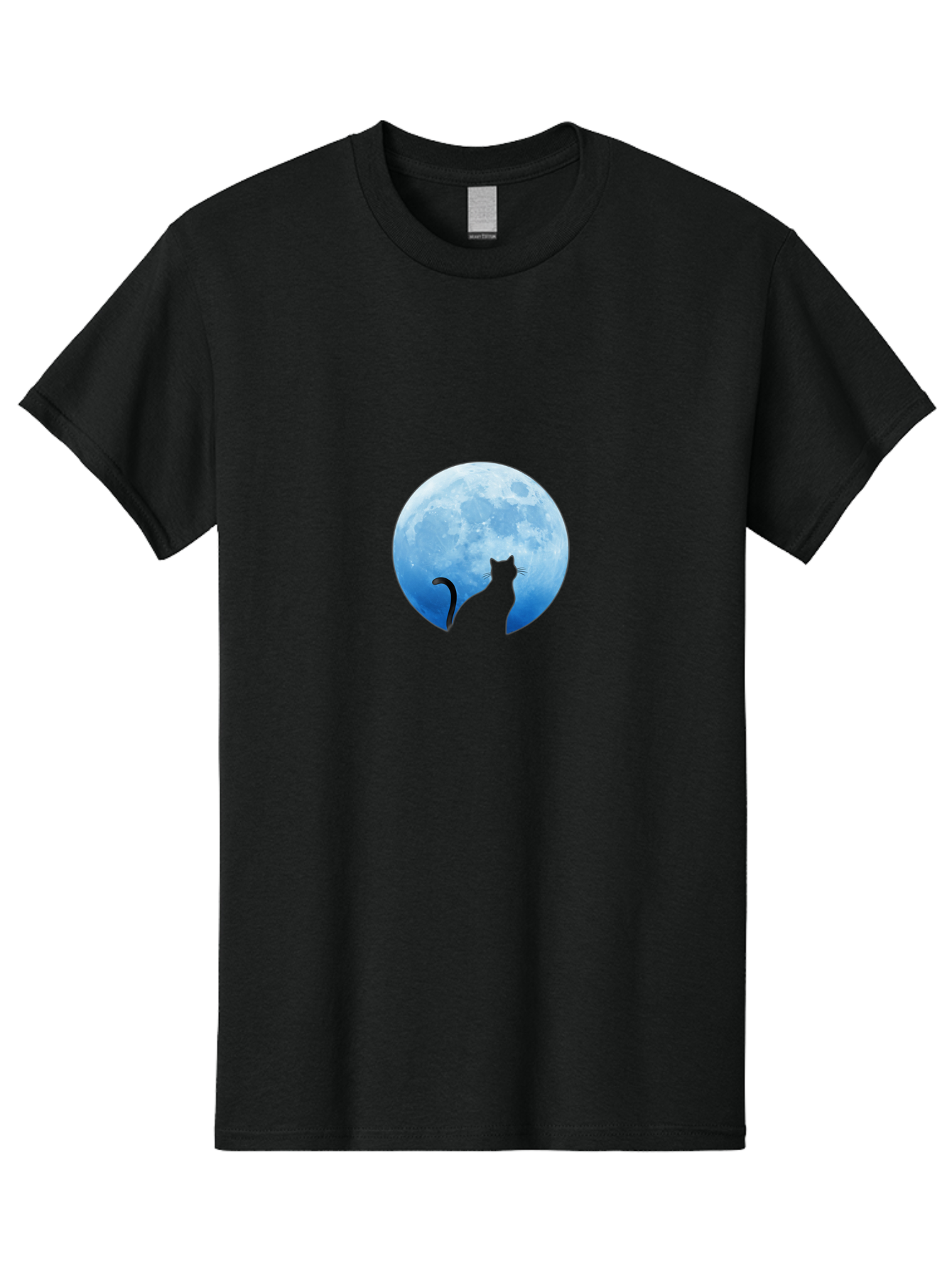 Cat-Silhouette-Moon Men'S Graphic Tee, 100% Cotton, Comfortable Casual Summer Wear, Machine Washable, Vintage Camera, Old Camera, Antique Camera, Black Camera, Classic Photography, Photography Equipment, Nostalgic Device, Film Camera, Bai643 9