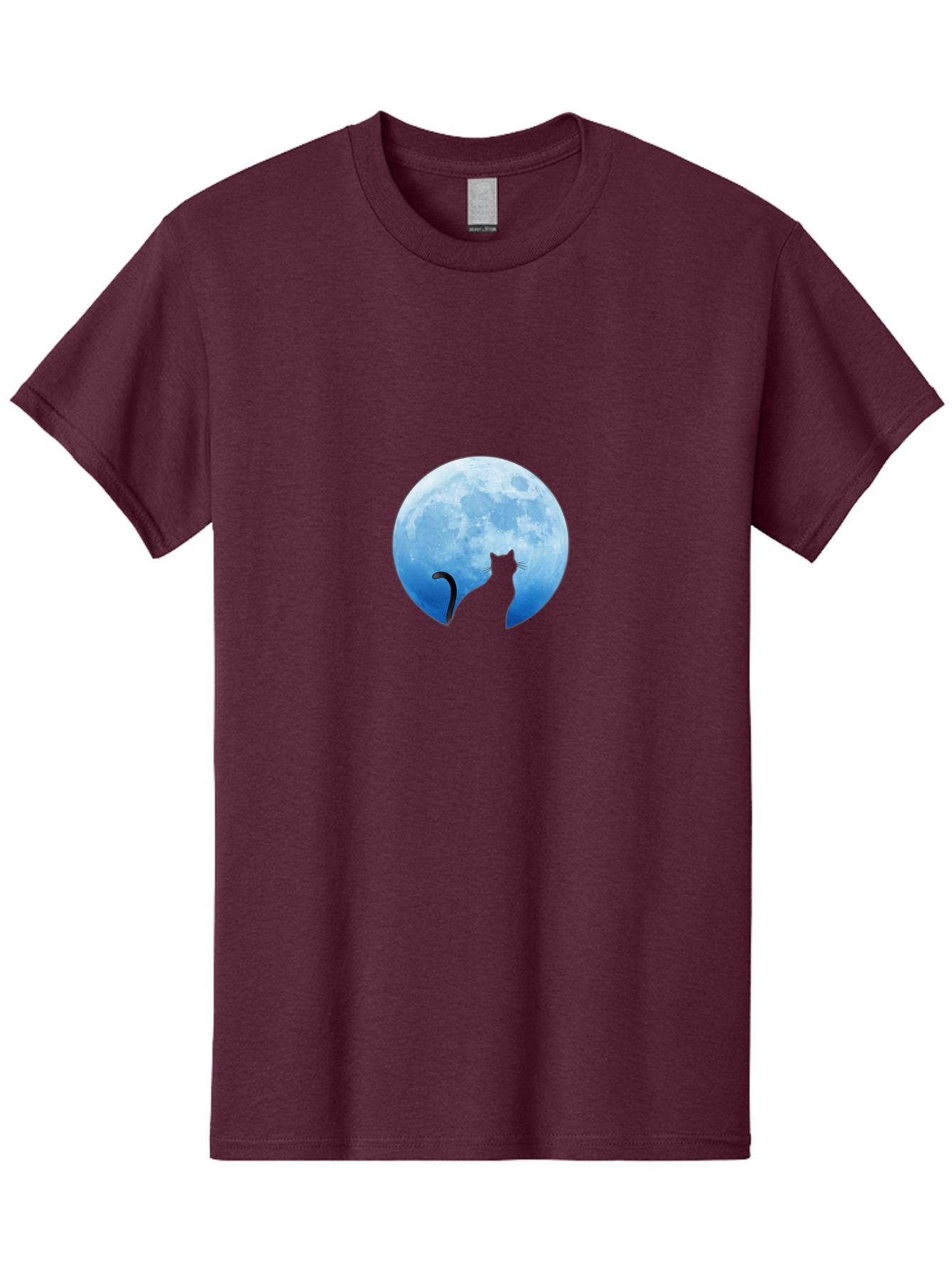 Cat-Silhouette-Moon Men'S Graphic Tee, 100% Cotton, Comfortable Casual Summer Wear, Machine Washable, Vintage Camera, Old Camera, Antique Camera, Black Camera, Classic Photography, Photography Equipment, Nostalgic Device, Film Camera, Bai643 5