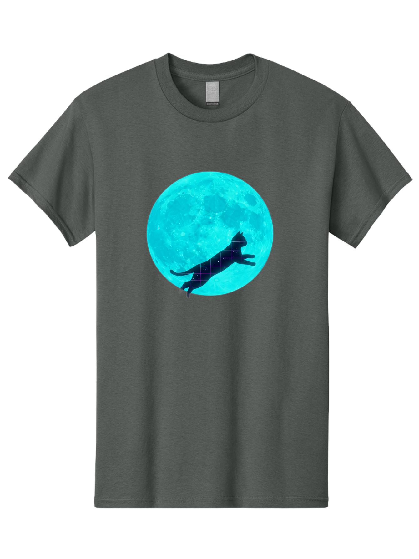 Cat-Silhouette-On-Moon Men'S Graphic Tee, 100% Cotton, Comfortable Casual Summer Wear, Machine Washable, Vintage Camera, Old Camera, Antique Camera, Black Camera, Classic Photography, Photography Equipment, Nostalgic Device, Film Camera, Bai644 10