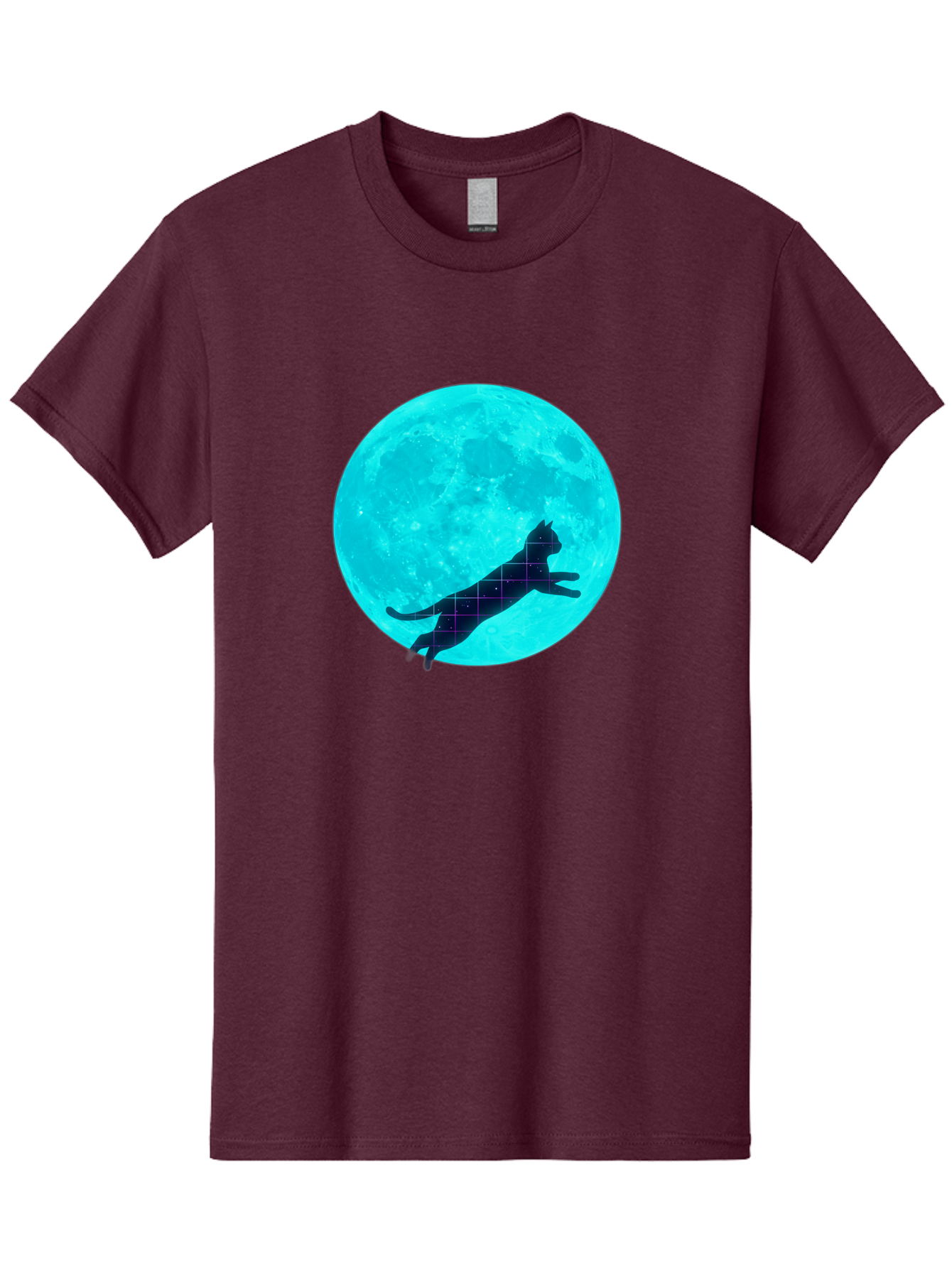 Cat-Silhouette-On-Moon Men'S Graphic Tee, 100% Cotton, Comfortable Casual Summer Wear, Machine Washable, Vintage Camera, Old Camera, Antique Camera, Black Camera, Classic Photography, Photography Equipment, Nostalgic Device, Film Camera, Bai644 9