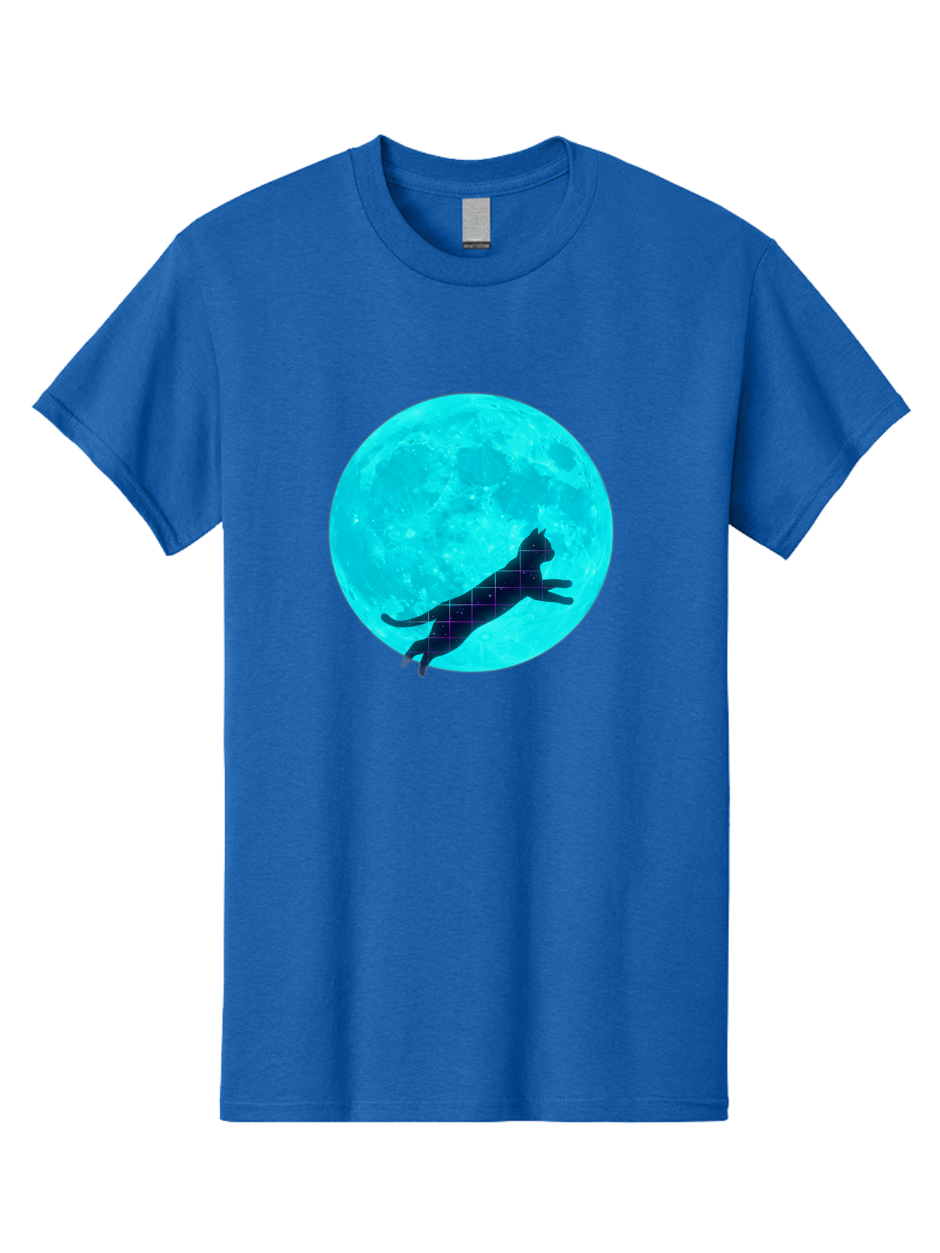 Cat-Silhouette-On-Moon Men'S Graphic Tee, 100% Cotton, Comfortable Casual Summer Wear, Machine Washable, Vintage Camera, Old Camera, Antique Camera, Black Camera, Classic Photography, Photography Equipment, Nostalgic Device, Film Camera, Bai644 3