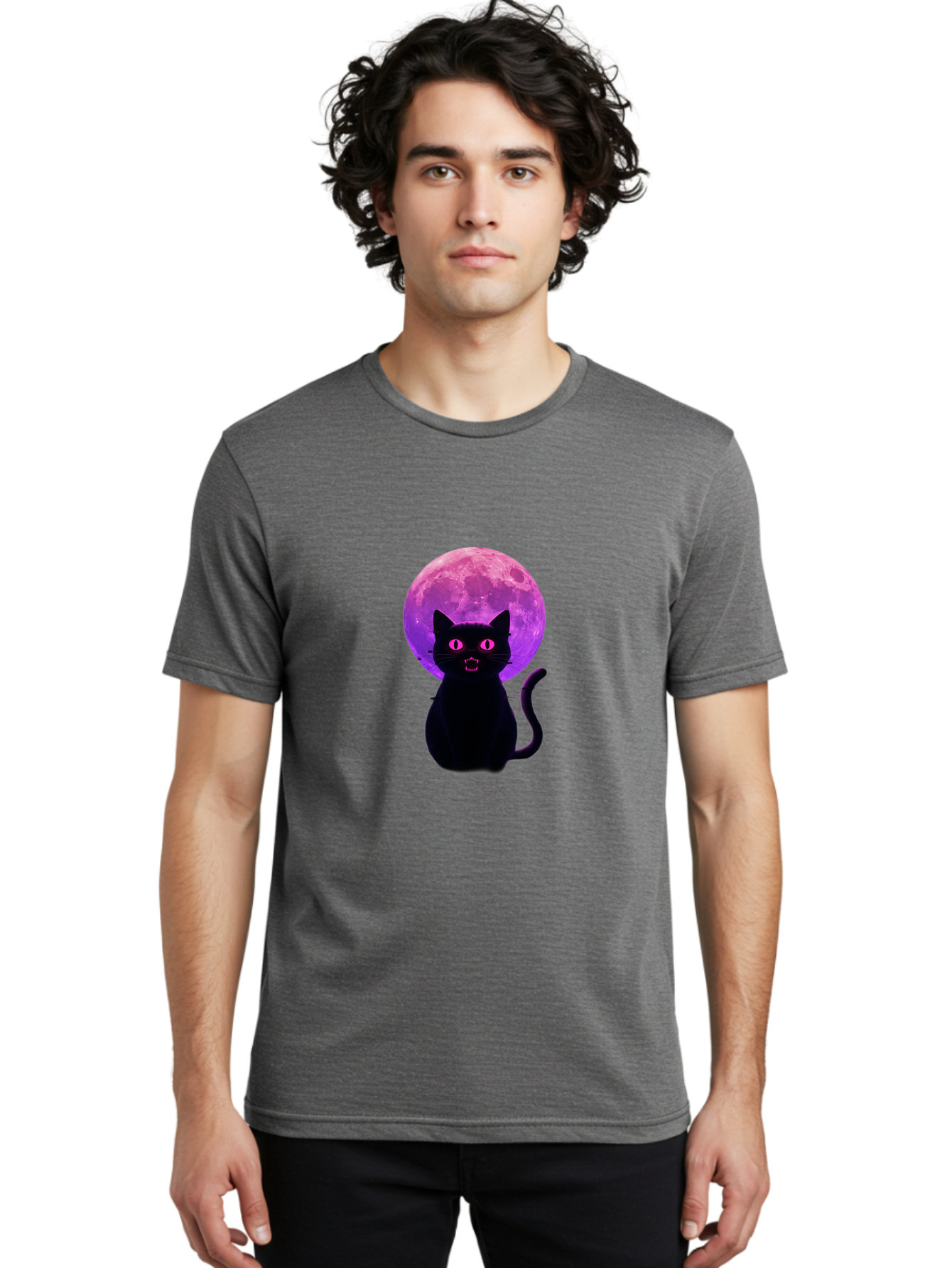 Cat-Under-Purple-Moon Men'S Graphic Tee, 100% Cotton, Comfortable Casual Summer Wear, Machine Washable, Vintage Camera, Old Camera, Antique Camera, Black Camera, Classic Photography, Photography Equipment, Nostalgic Device, Film Camera, Bai647 20