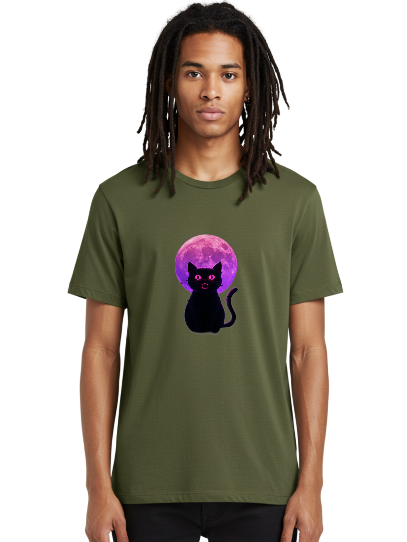 Cat-Under-Purple-Moon Men'S Graphic Tee, 100% Cotton, Comfortable Casual Summer Wear, Machine Washable, Vintage Camera, Old Camera, Antique Camera, Black Camera, Classic Photography, Photography Equipment, Nostalgic Device, Film Camera, Bai647 24