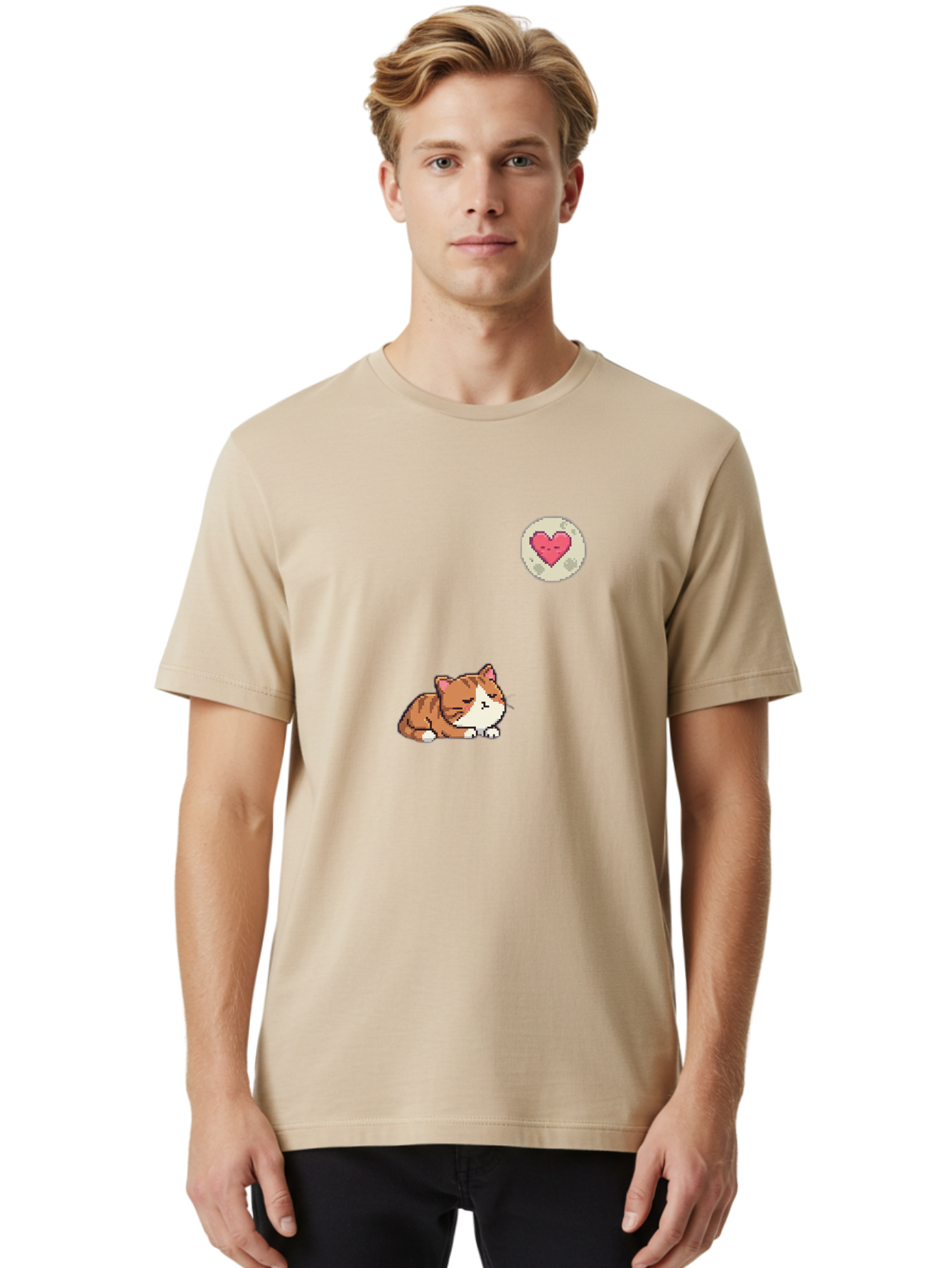 Cat-With-Heart Men'S Graphic Tee, 100% Cotton, Comfortable Casual Summer Wear, Machine Washable, Vintage Camera, Old Camera, Antique Camera, Black Camera, Classic Photography, Photography Equipment, Nostalgic Device, Film Camera, Camera Art Bai648 20