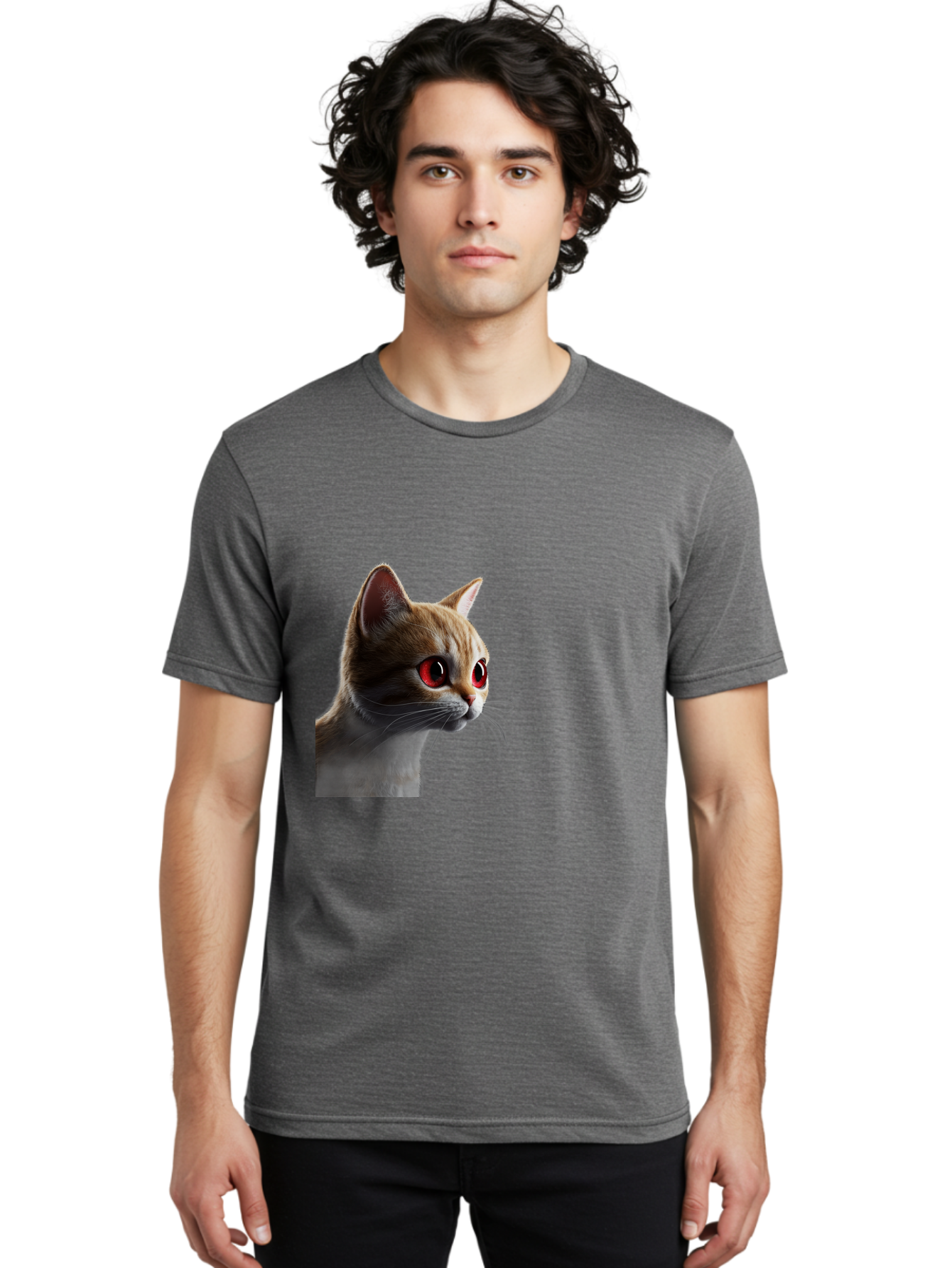 Cat-With-Red-Eyes Men'S Graphic Tee, 100% Cotton, Comfortable Casual Summer Wear, Machine Washable, Vintage Camera, Old Camera, Antique Camera, Black Camera, Classic Photography, Photography Equipment, Nostalgic Device, Film Camera, Camera Art Bai649 22