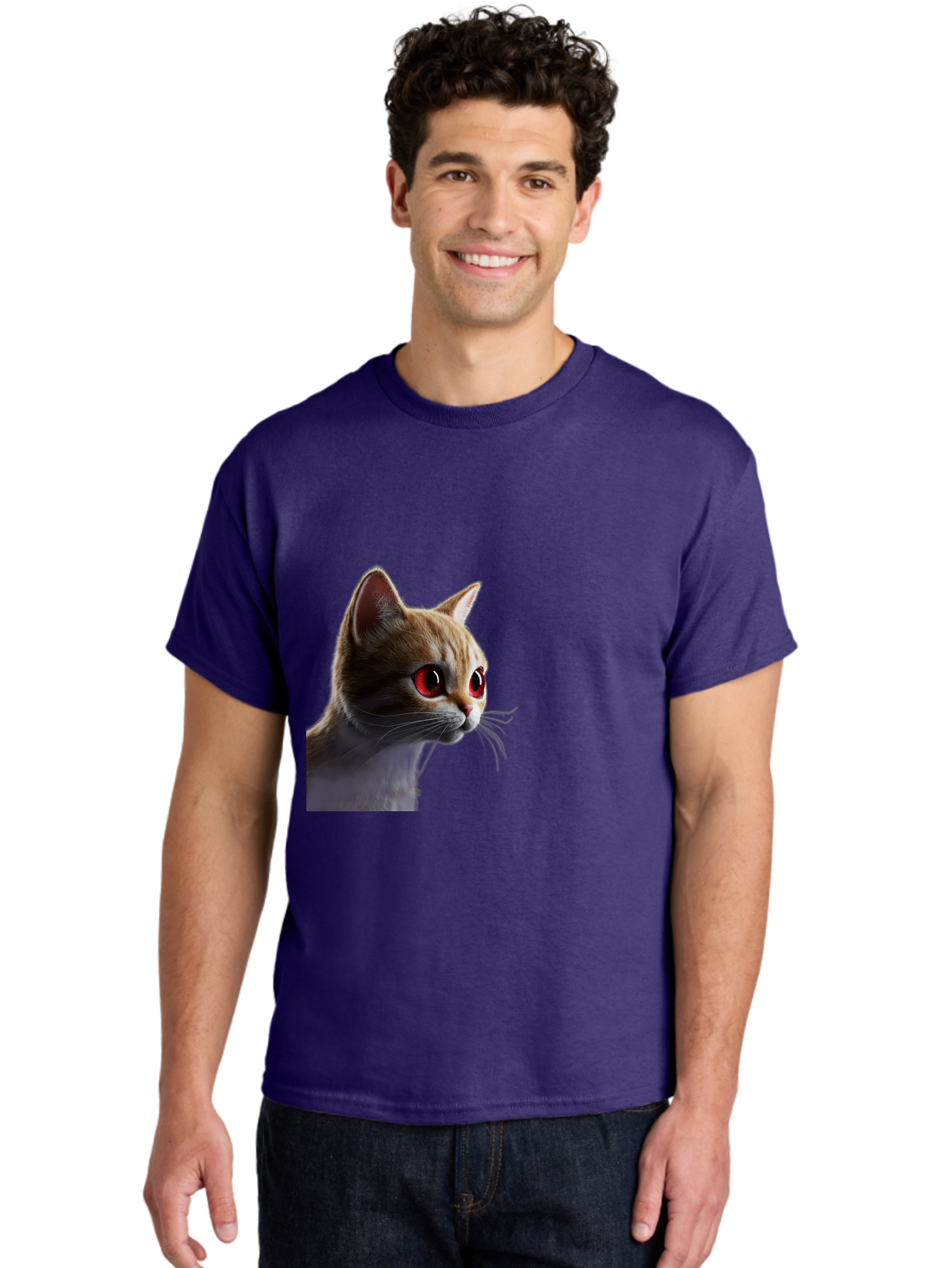 Cat-With-Red-Eyes Men'S Graphic Tee, 100% Cotton, Comfortable Casual Summer Wear, Machine Washable, Vintage Camera, Old Camera, Antique Camera, Black Camera, Classic Photography, Photography Equipment, Nostalgic Device, Film Camera, Camera Art Bai649 19