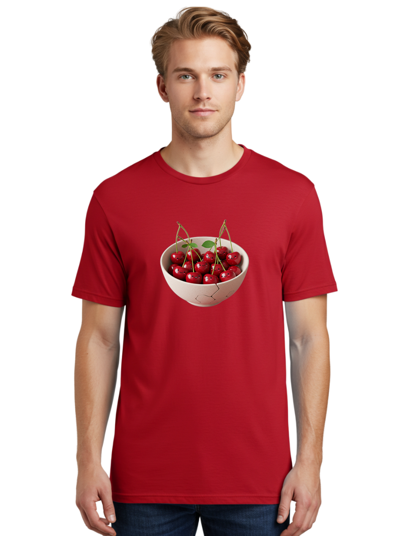 Cherries-With-Funny-Faces Men'S Graphic Tee, 100% Cotton, Comfortable Casual Summer Wear, Machine Washable, Vintage Camera, Old Camera, Antique Camera, Black Camera, Classic Photography, Photography Equipment, Nostalgic Device, Film Camera, Bai715 30