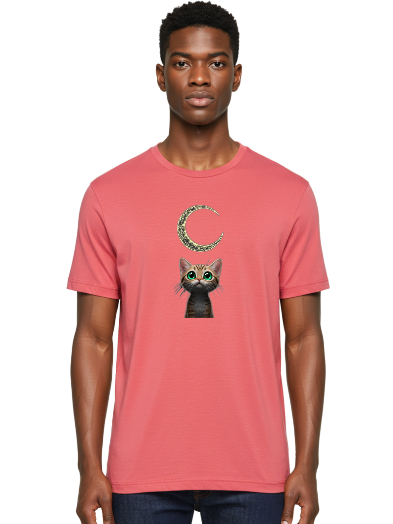 Crescent-Moon-Cat Men'S Graphic Tee, 100% Cotton, Comfortable Casual Summer Wear, Machine Washable, Vintage Camera, Old Camera, Antique Camera, Black Camera, Classic Photography, Photography Equipment, Nostalgic Device, Film Camera, Camera Art Bai749 24