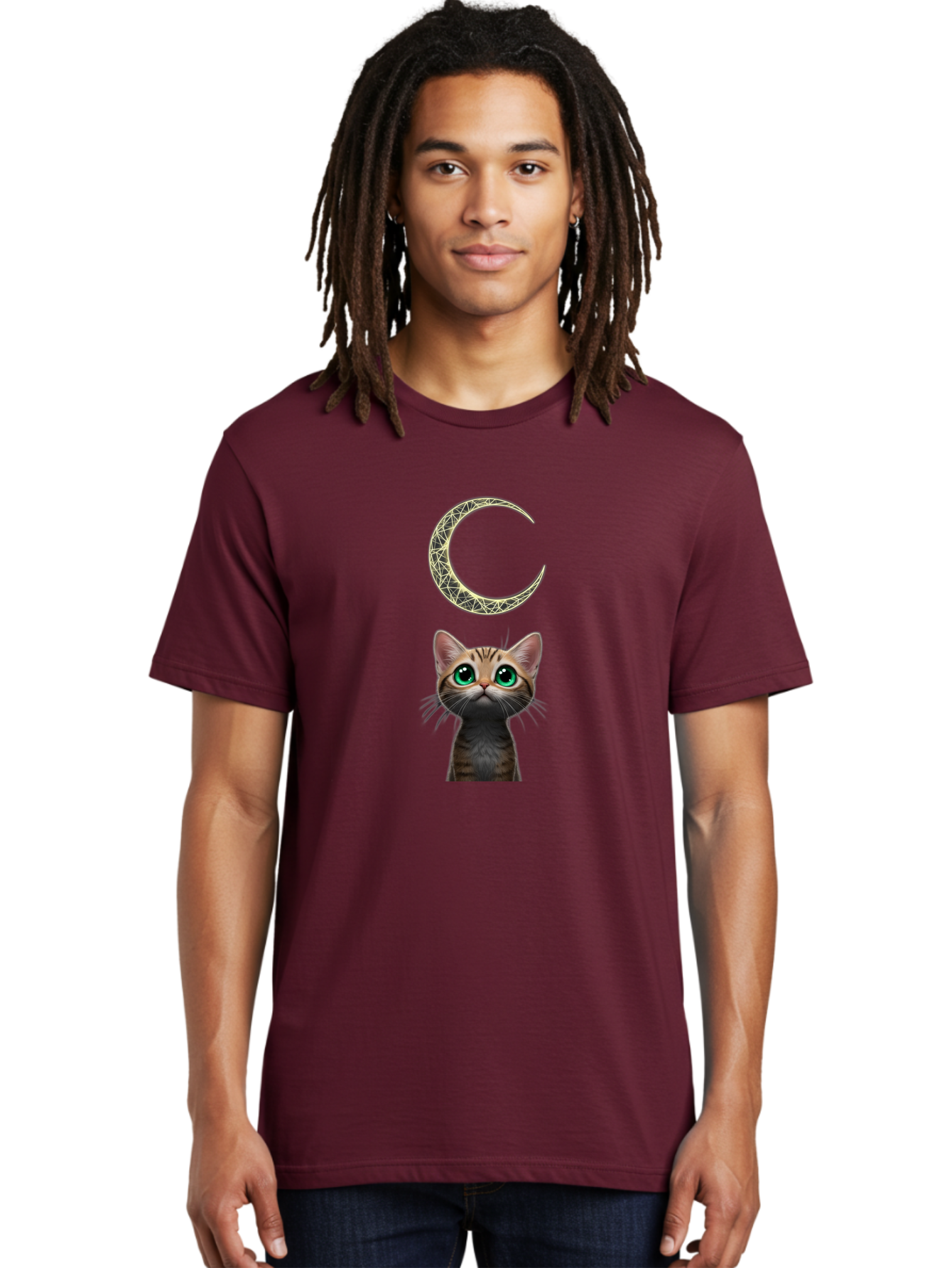 Crescent-Moon-Cat Men'S Graphic Tee, 100% Cotton, Comfortable Casual Summer Wear, Machine Washable, Vintage Camera, Old Camera, Antique Camera, Black Camera, Classic Photography, Photography Equipment, Nostalgic Device, Film Camera, Camera Art Bai749 17