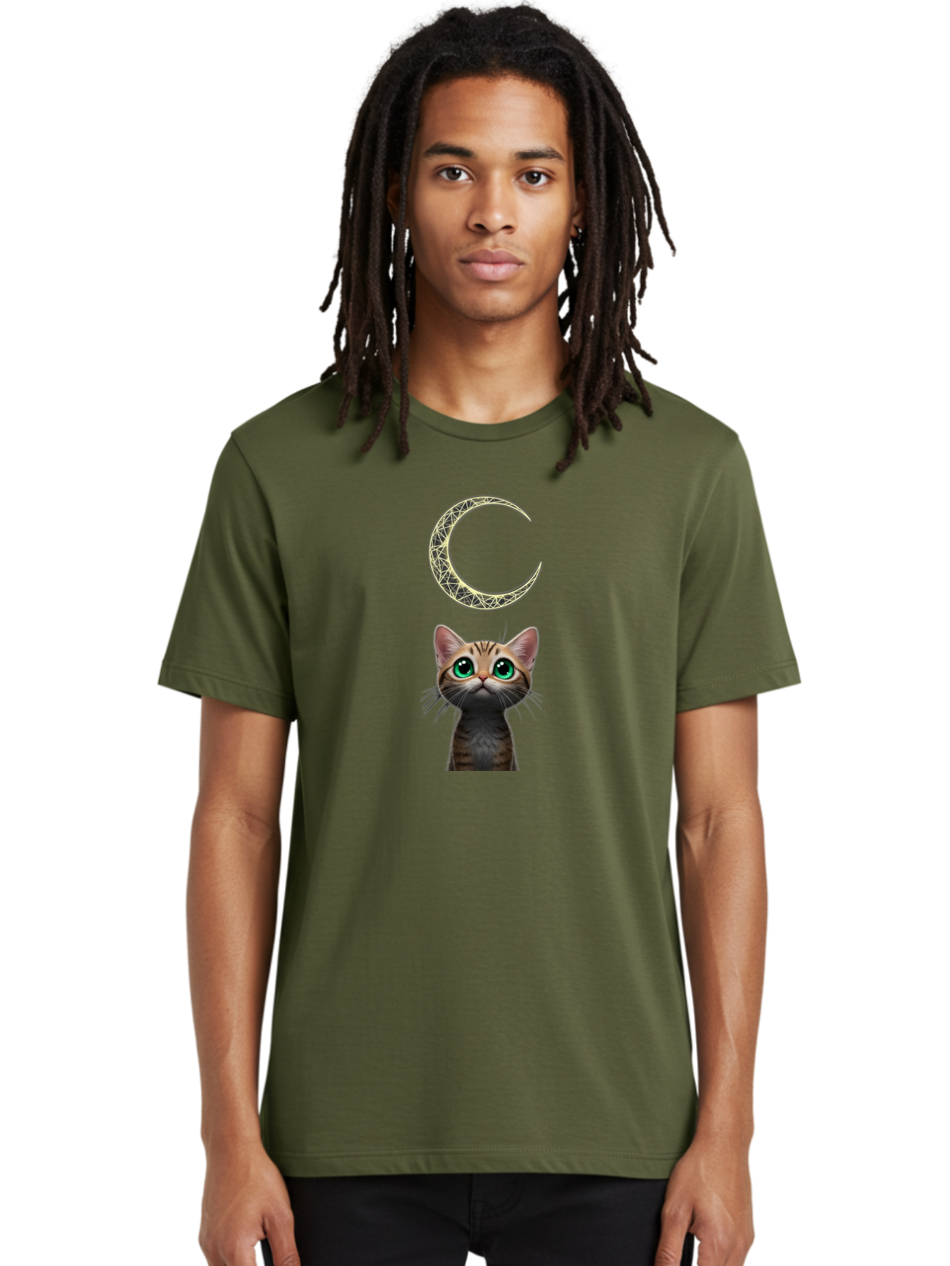 Crescent-Moon-Cat Men'S Graphic Tee, 100% Cotton, Comfortable Casual Summer Wear, Machine Washable, Vintage Camera, Old Camera, Antique Camera, Black Camera, Classic Photography, Photography Equipment, Nostalgic Device, Film Camera, Camera Art Bai749 20