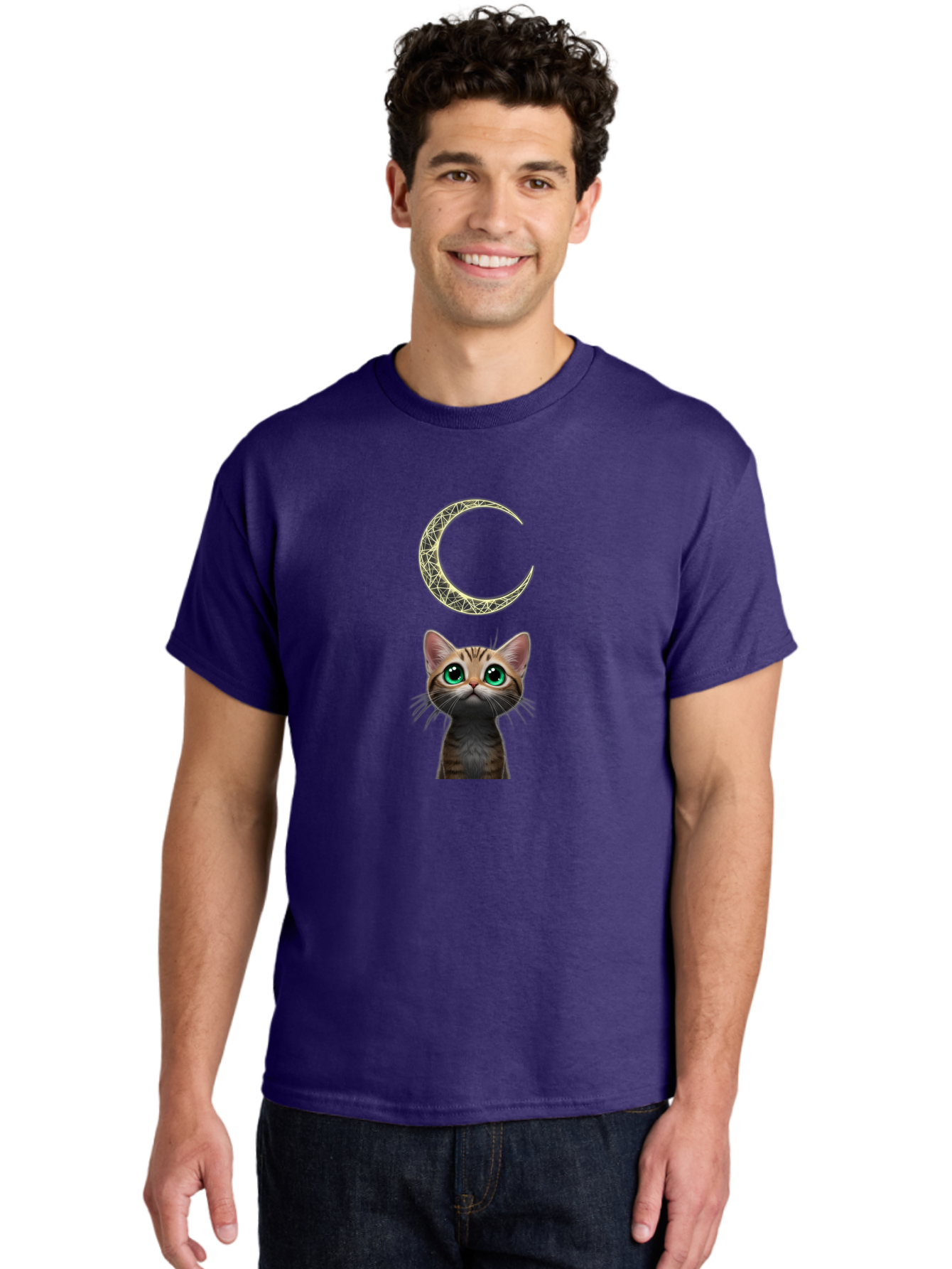 Crescent-Moon-Cat Men'S Graphic Tee, 100% Cotton, Comfortable Casual Summer Wear, Machine Washable, Vintage Camera, Old Camera, Antique Camera, Black Camera, Classic Photography, Photography Equipment, Nostalgic Device, Film Camera, Camera Art Bai749 21