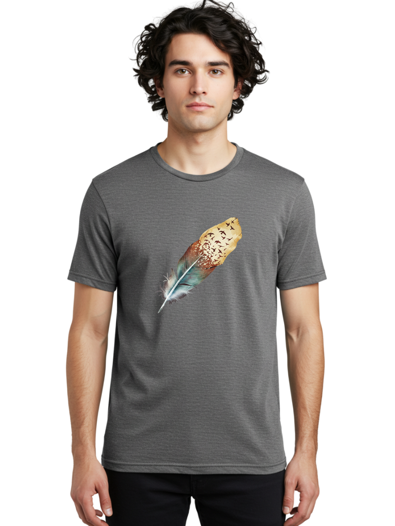 Flock-Of-Birds-Feather Men'S Graphic Tee, 100% Cotton, Comfortable Casual Summer Wear, Machine Washable, Vintage Camera, Old Camera, Antique Camera, Black Camera, Classic Photography, Photography Equipment, Nostalgic Device, Film Camera, Bai892 30