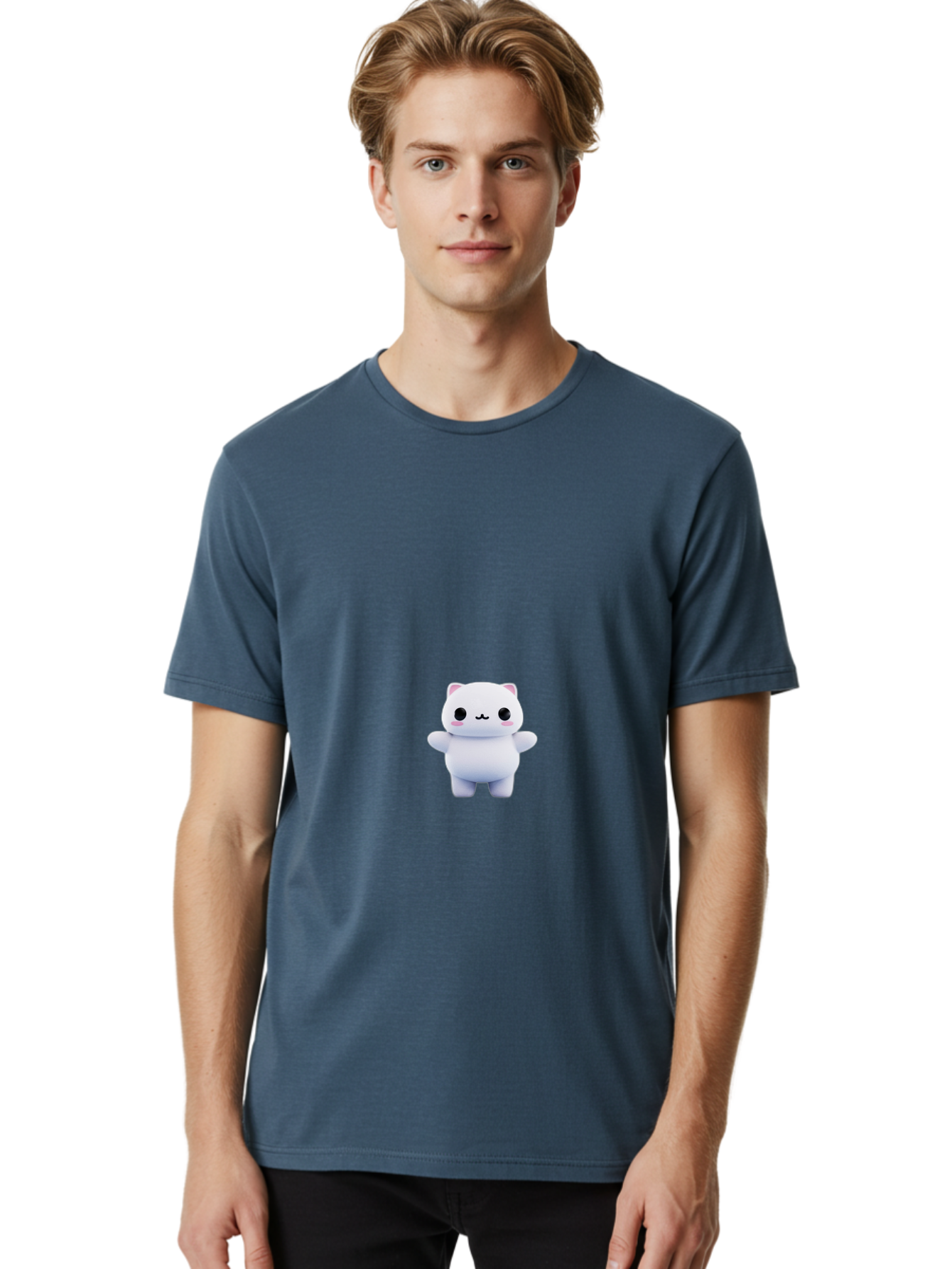 Kawaii-Cat Men'S Graphic Tee, 100% Cotton, Comfortable Casual Summer Wear, Machine Washable, Vintage Camera, Old Camera, Antique Camera, Black Camera, Classic Photography, Photography Equipment, Nostalgic Device, Film Camera, Camera Art Baj081 19