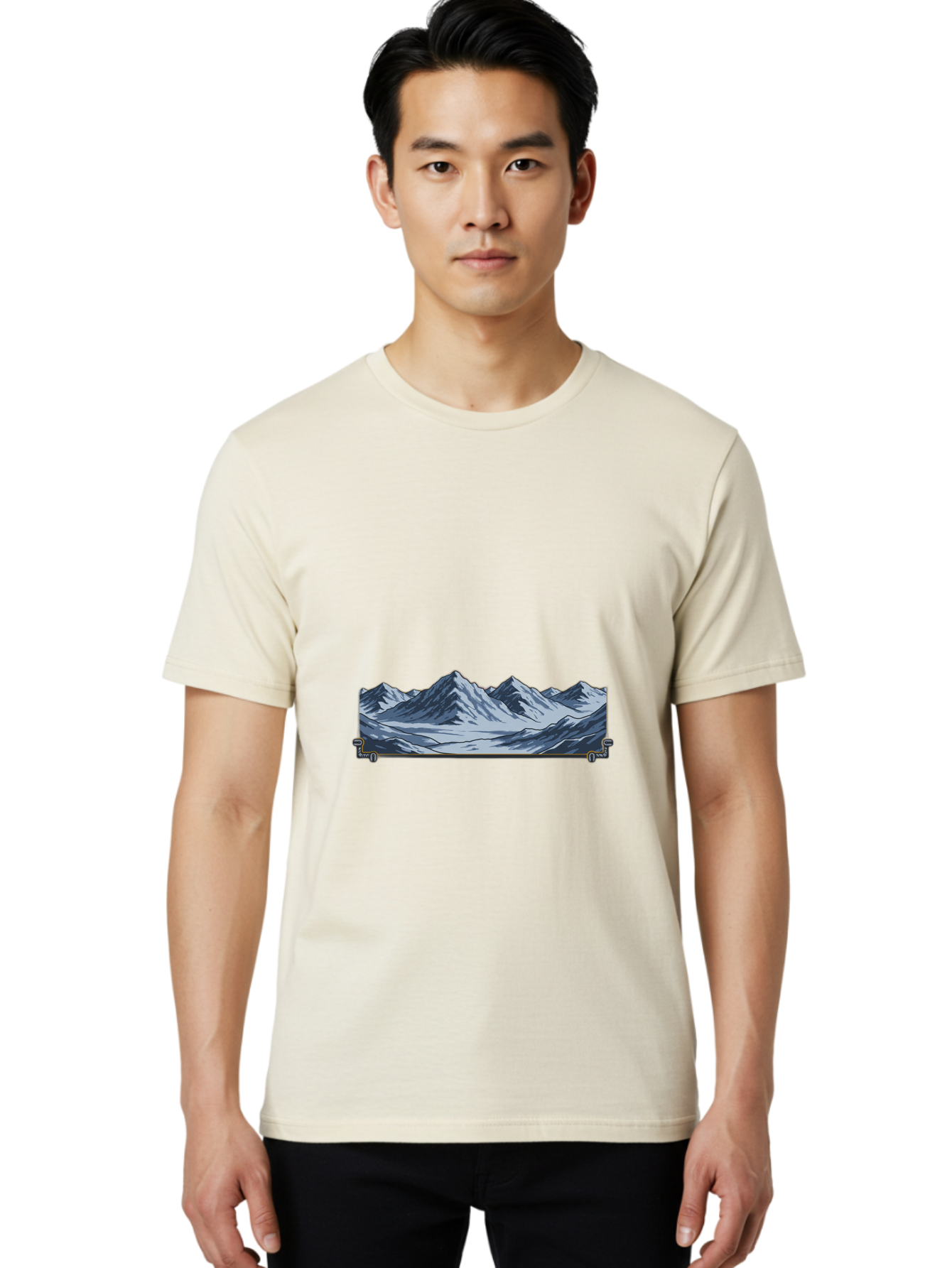 Mountain-Range Men'S Graphic Tee, 100% Cotton, Comfortable Casual Summer Wear, Machine Washable, Vintage Camera, Old Camera, Antique Camera, Black Camera, Classic Photography, Photography Equipment, Nostalgic Device, Film Camera, Camera Art Baj122 17