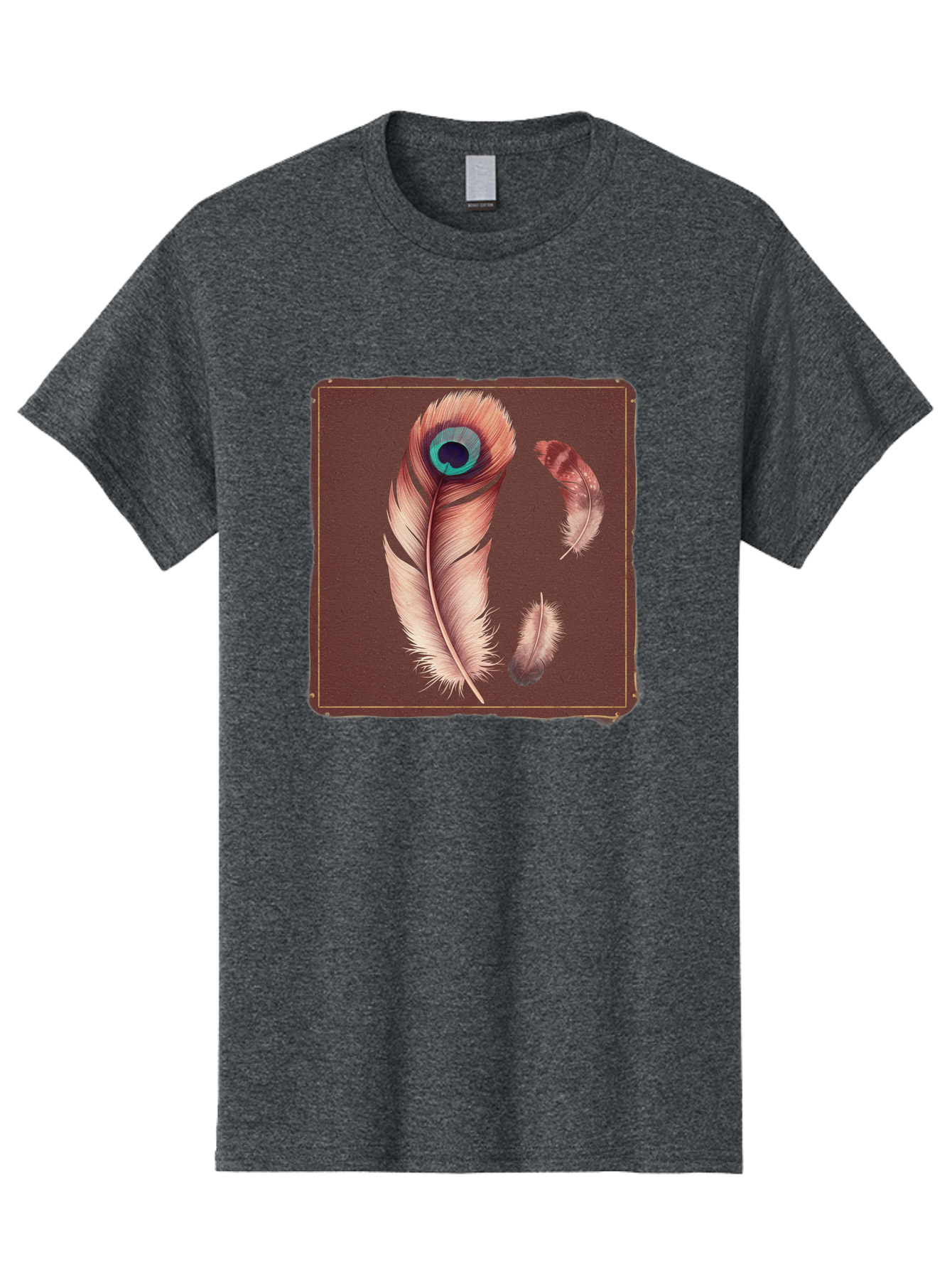 Peacock-Feathers-5 Men'S Graphic Tee, 100% Cotton, Comfortable Casual Summer Wear, Machine Washable, Vintage Camera, Old Camera, Antique Camera, Black Camera, Classic Photography, Photography Equipment, Nostalgic Device, Film Camera, Baj155 10