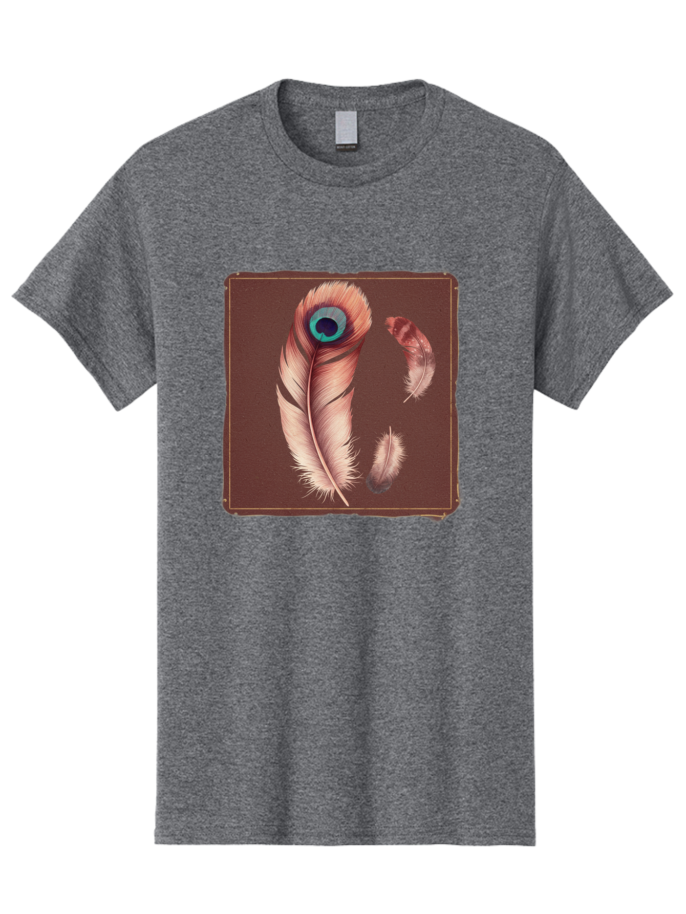 Peacock-Feathers-5 Men'S Graphic Tee, 100% Cotton, Comfortable Casual Summer Wear, Machine Washable, Vintage Camera, Old Camera, Antique Camera, Black Camera, Classic Photography, Photography Equipment, Nostalgic Device, Film Camera, Baj155 9