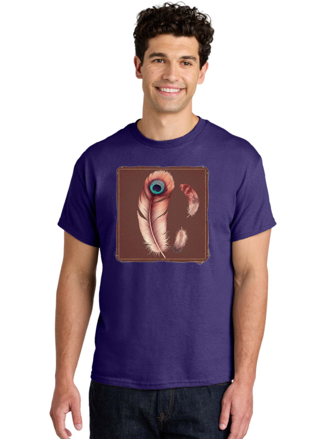 Peacock-Feathers-5 Men'S Graphic Tee, 100% Cotton, Comfortable Casual Summer Wear, Machine Washable, Vintage Camera, Old Camera, Antique Camera, Black Camera, Classic Photography, Photography Equipment, Nostalgic Device, Film Camera, Baj155 16