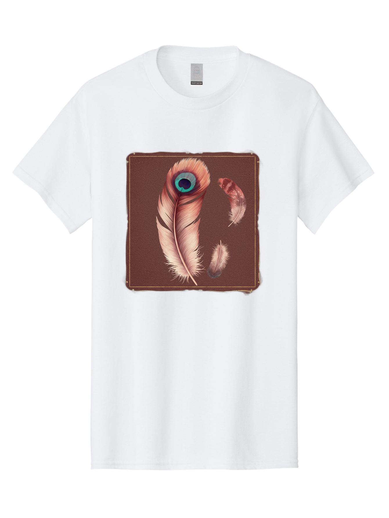 Peacock-Feathers-5 Men'S Graphic Tee, 100% Cotton, Comfortable Casual Summer Wear, Machine Washable, Vintage Camera, Old Camera, Antique Camera, Black Camera, Classic Photography, Photography Equipment, Nostalgic Device, Film Camera, Baj155 5