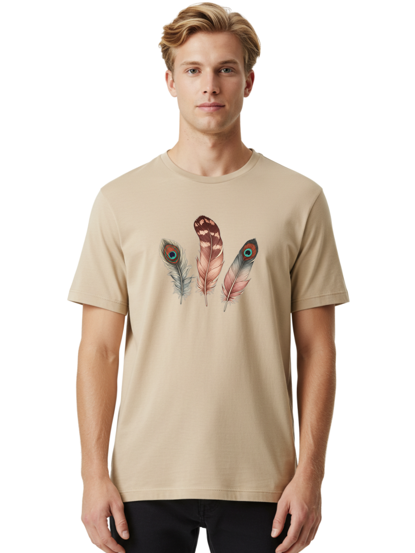 Peacock-Feathers Men'S Graphic Tee, 100% Cotton, Comfortable Casual Summer Wear, Machine Washable, Vintage Camera, Old Camera, Antique Camera, Black Camera, Classic Photography, Photography Equipment, Nostalgic Device, Film Camera, Camera Art Baj156 28
