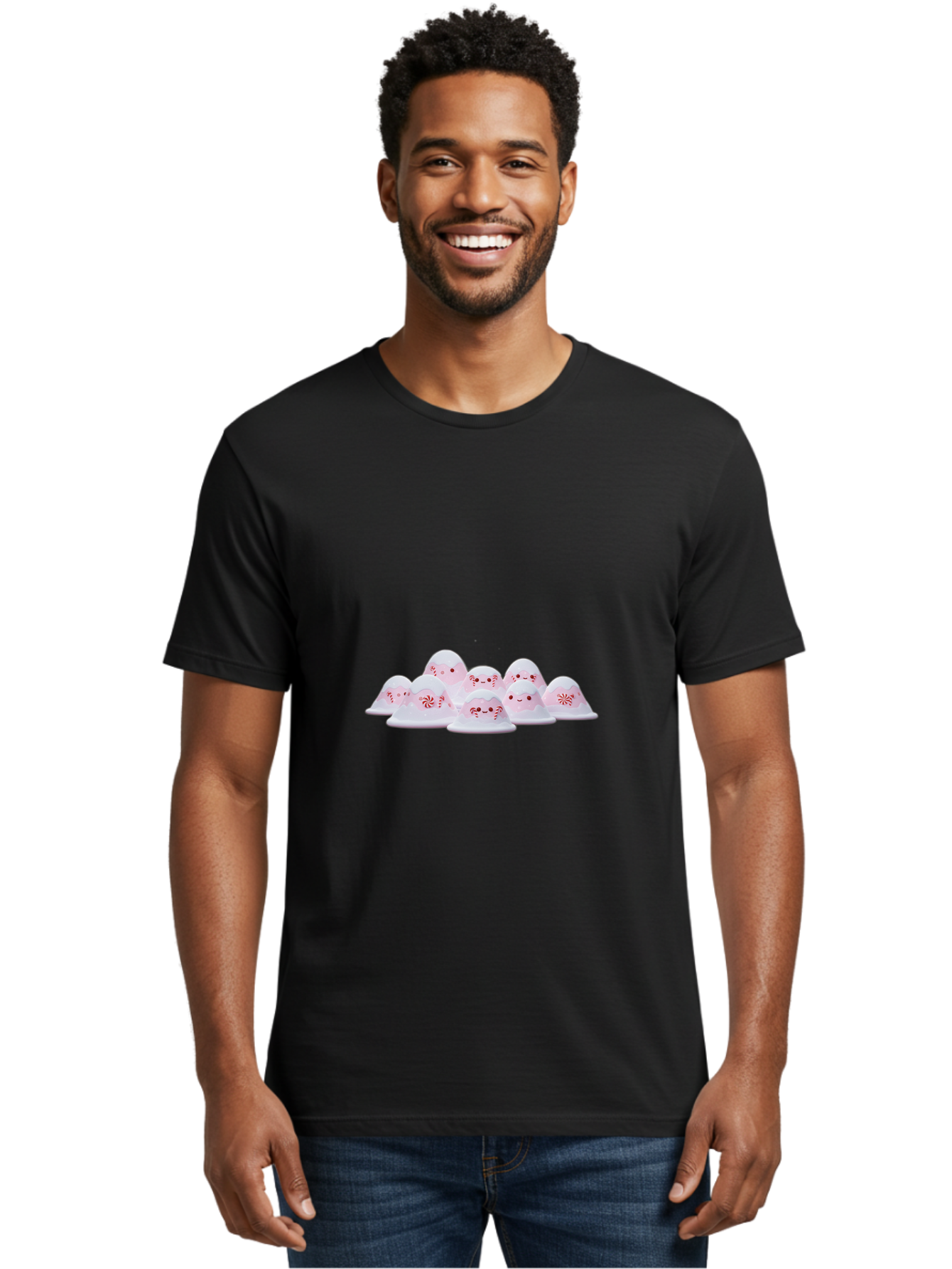 Peppermint-Meringue-Mushrooms Men'S Graphic Tee, 100% Cotton, Comfortable Casual Summer Wear, Machine Washable, Vintage Camera, Old Camera, Antique Camera, Black Camera, Classic Photography, Photography Equipment, Nostalgic Device, Baj158 21